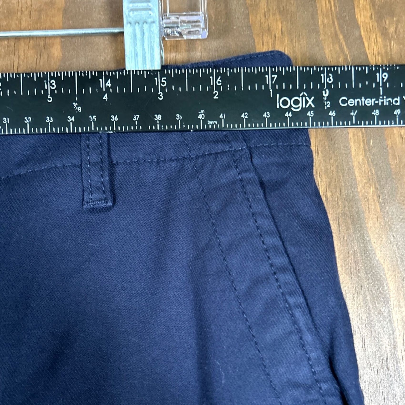 Talbots Talbots Womens Pants Navy Blue High Rise Button Relaxed Joggers Stretch Large L Inseam 26.5 in Casual Workwear Footwear? Size 24" / US 00 / IT 34 - 7 Thumbnail