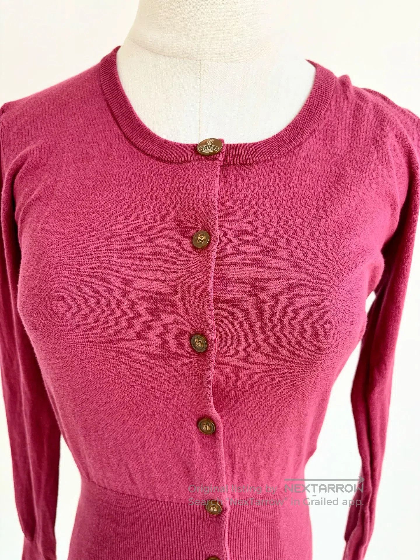 Vivienne Westwood Vivienne Westwood Vintage Pink Saturn Knit Cardigan. Size M / US 6-8 / IT 42-44 - 2 Thumbnail