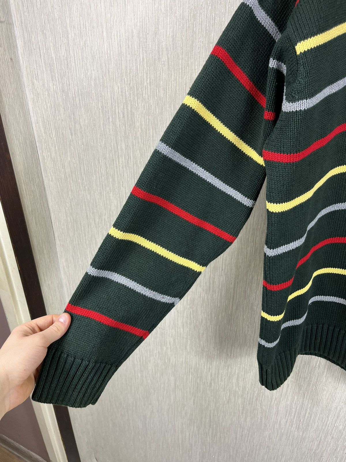 Paul & Shark × Vintage Paul & Shark vintage striped knit sweater half zip logo Size US L / EU 52-54 / 3 - 11 Thumbnail