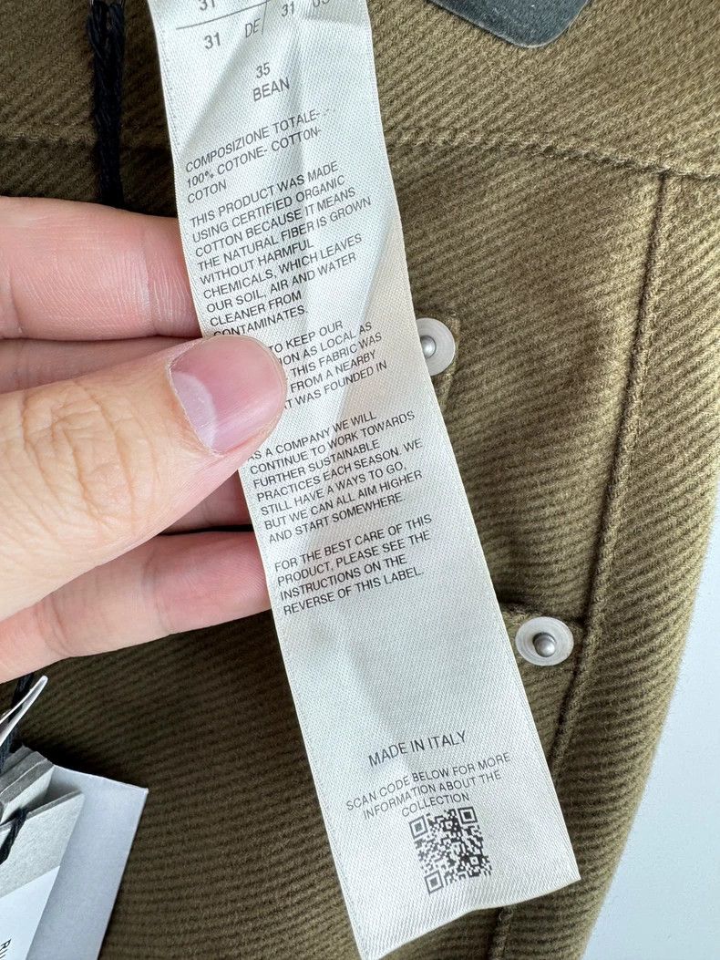 Rick Owens Rick owens Khaki Bolan banana jeans with side zip jeans Size US 31 - 7 Thumbnail