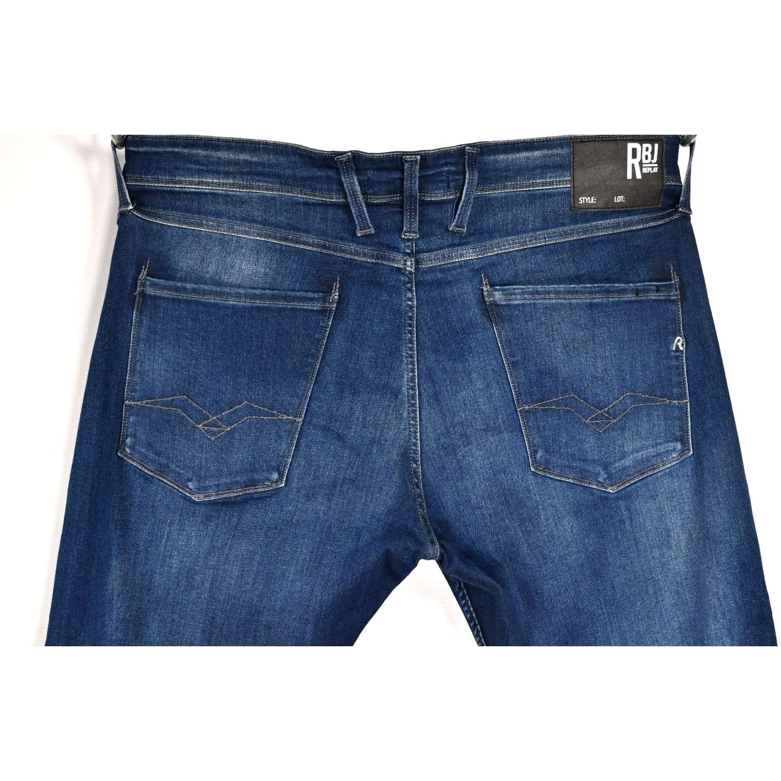 Replay Replay M94 ANBASS Slim Skinny Stretch Blue Jeans Men's W38/L32 Jeans Size US 38 / EU 54 - 3 Thumbnail