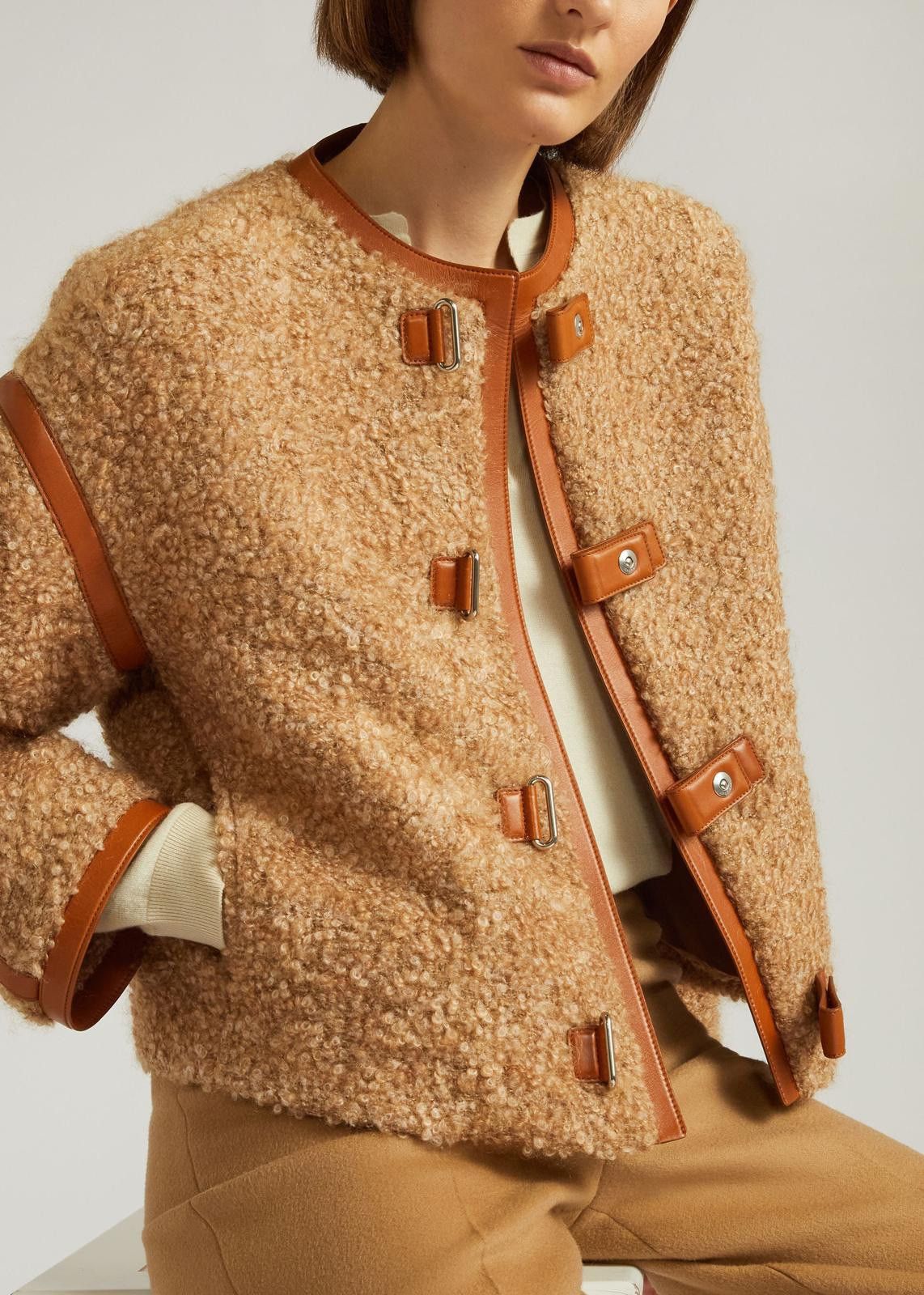 Loro Piana o1srvl11e0125 FAM8539 Carina Jacket in Brown Size S / US 4 / IT 40 - 2 Thumbnail