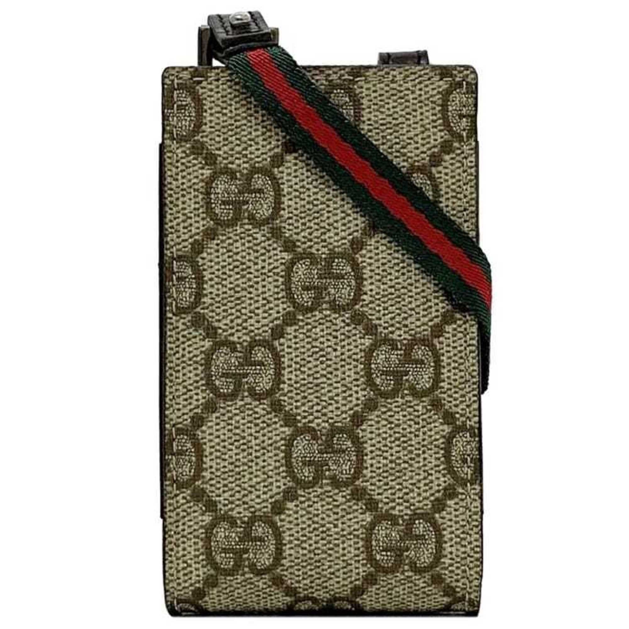 Gucci Gucci neck pouch ec 21895 beige GG Supreme Shelly 125848 strap PVC leather 203887 GUCCI iQOS case compact Grailed