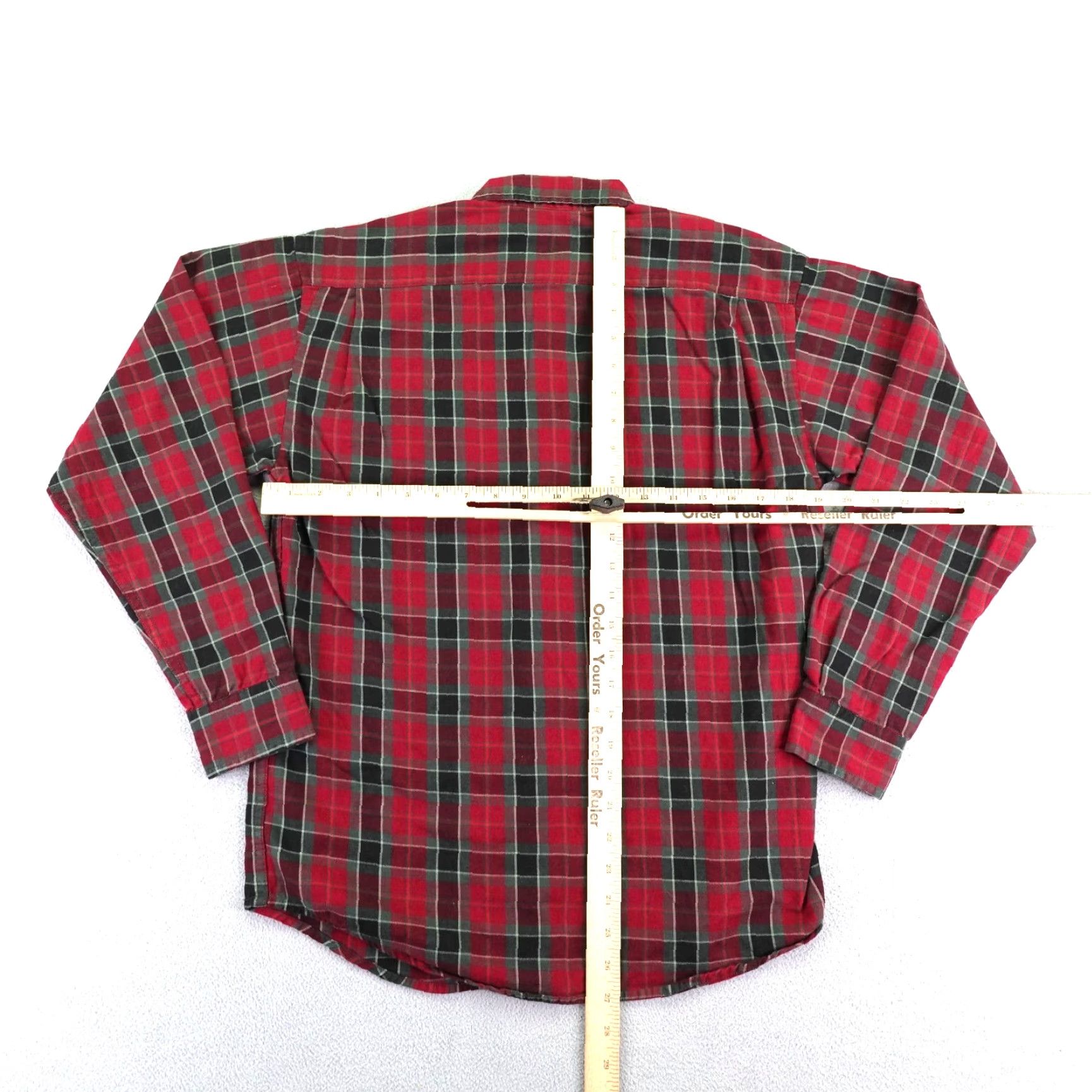 Polo Ralph Lauren VINTAGE Polo Ralph Lauren Shirt Mens Medium Red Green Tartan Plaid Flannel Pony Shirt Size US M / EU 48-50 / 2 - 5 Thumbnail
