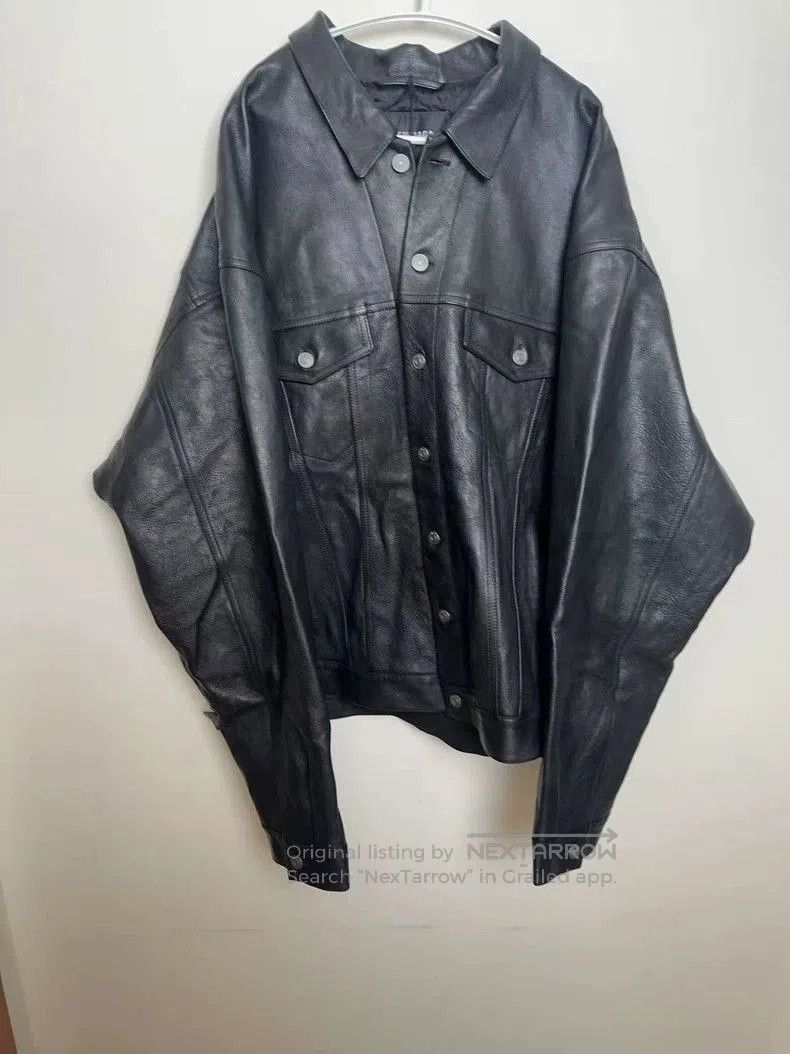 Balenciaga Balenciaga FW22 Leather Jacket Black S. Size US S / EU 44-46 / 1 - 1 Thumbnail
