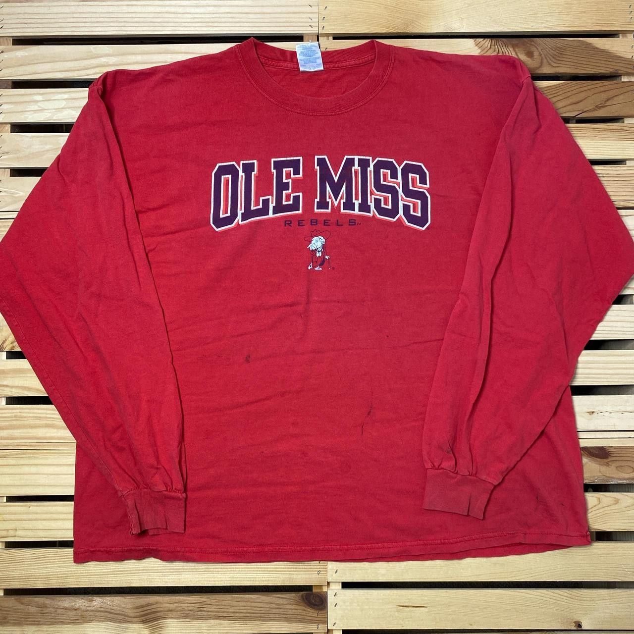 Gildan Vintage University of Mississippi Red College Tee Size 2XL Size US XXL / EU 58 / 5 - 1 Thumbnail