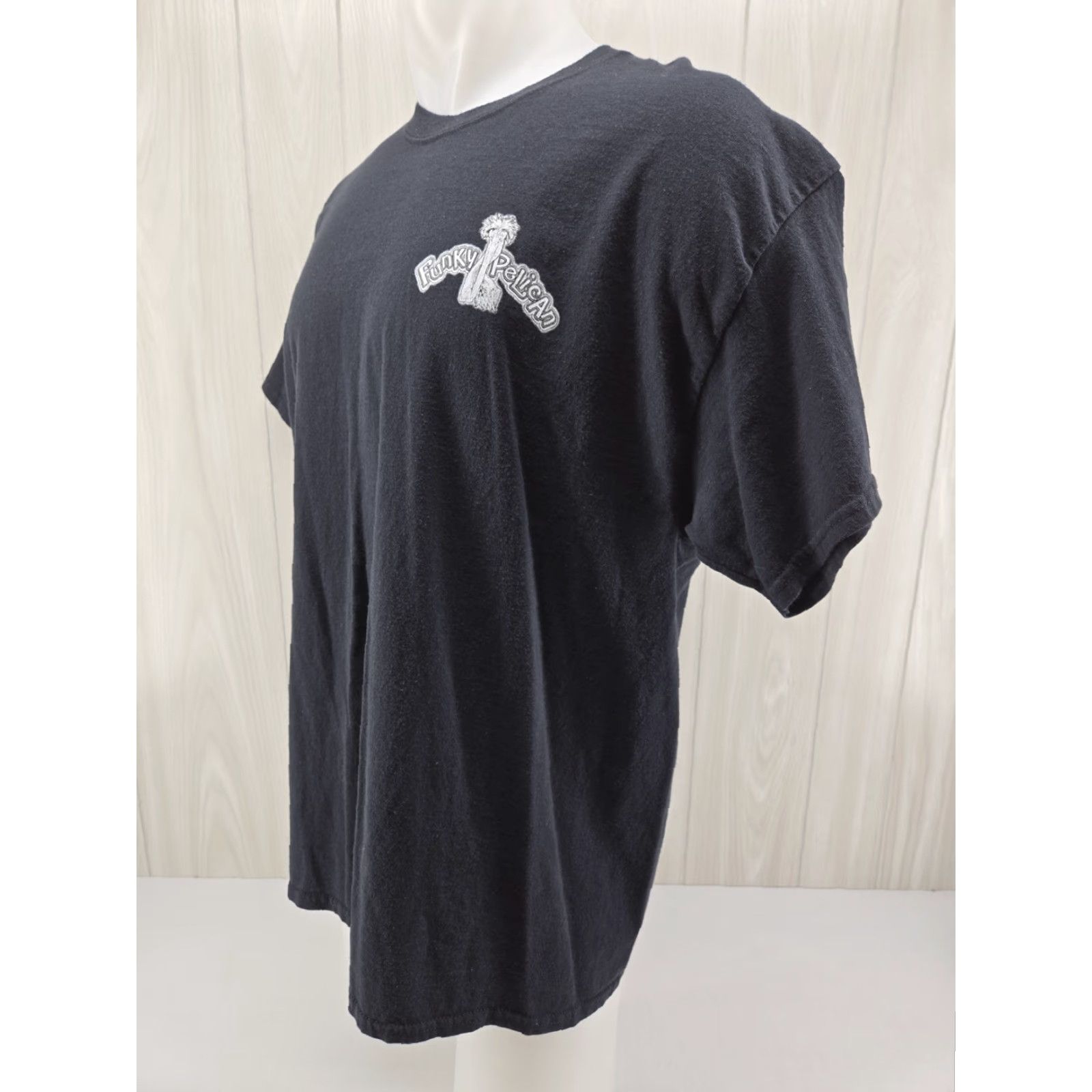 Vintage Funky Pelican T-Shirt Mens 2XL Florida Flagler Beach Casual Tee Black Size US XXL / EU 58 / 5 - 4 Thumbnail
