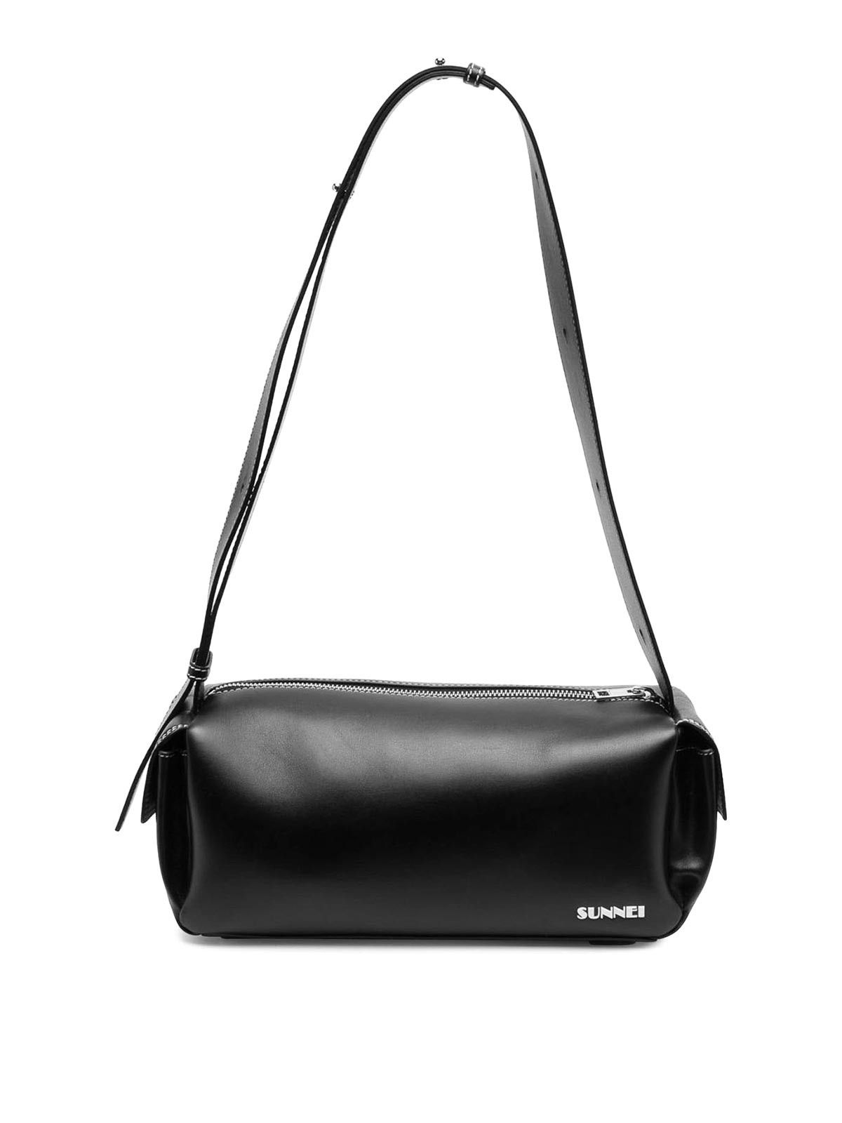 Sunnei o1tko10125 Size: OS / Leather Bag in Black Size ONE SIZE - 1 Thumbnail