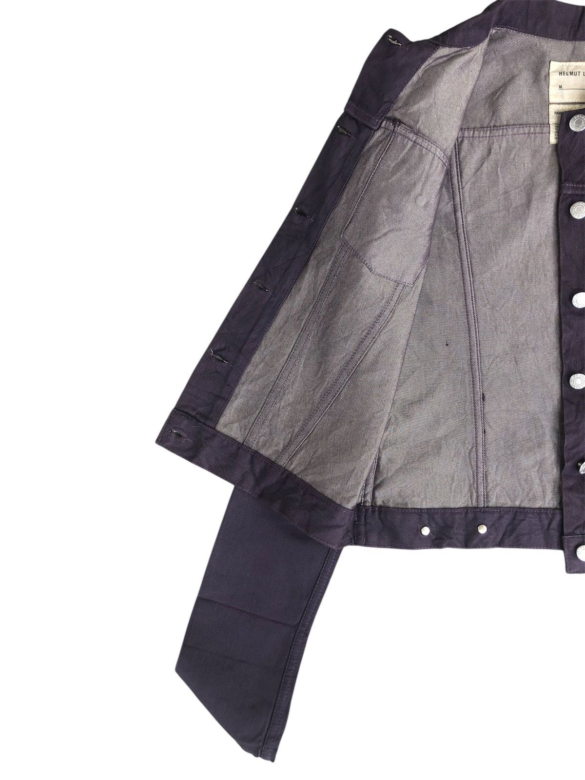 Helmut Lang Helmut Lang Denim Jacket Raw Silk Denim Size US XXS / EU 40 - 14 Thumbnail