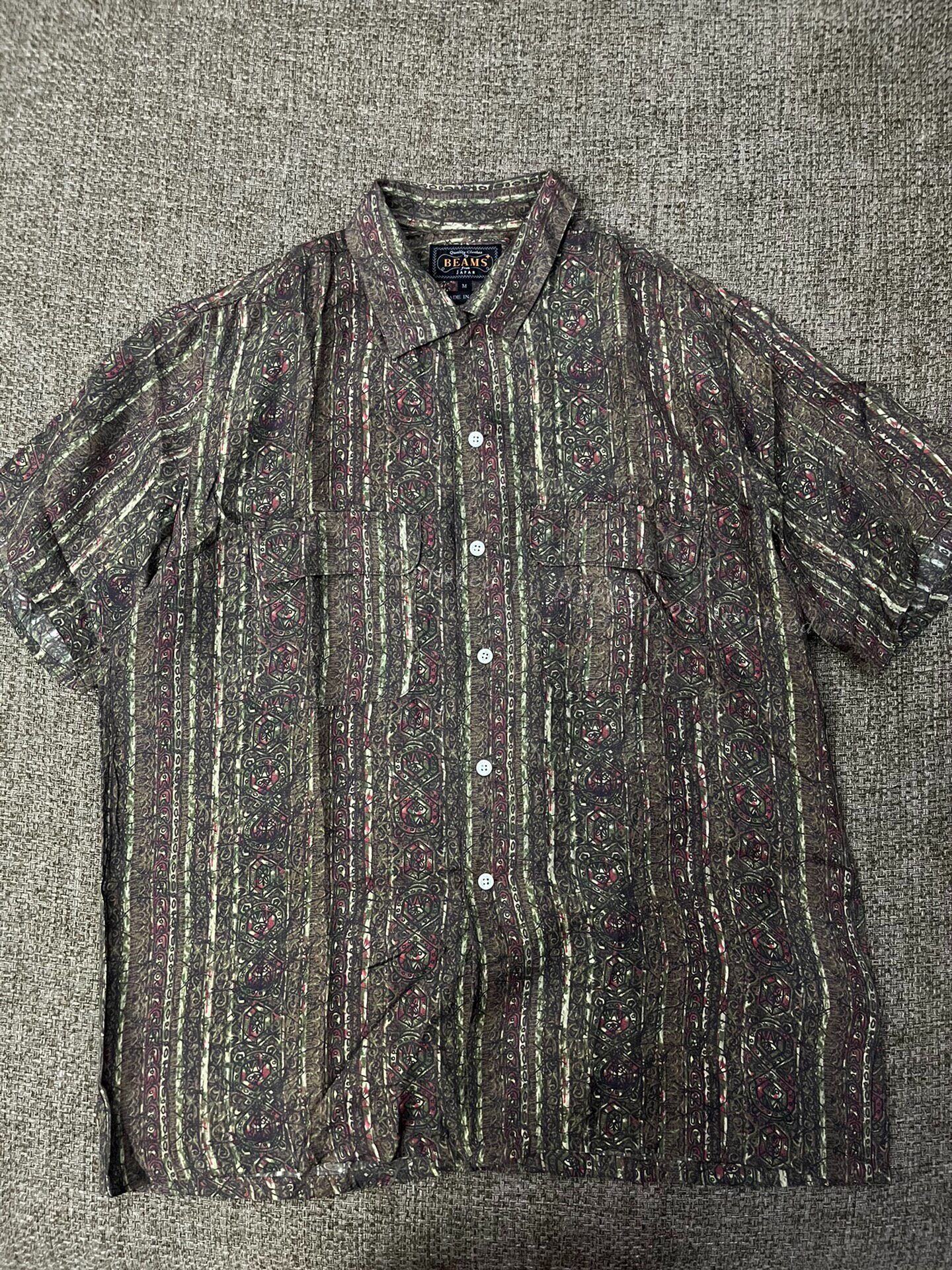 Beams Plus Beams Plus Silk Short-Sleeve Shirt Size US M / EU 48-50 / 2 - 1 Thumbnail