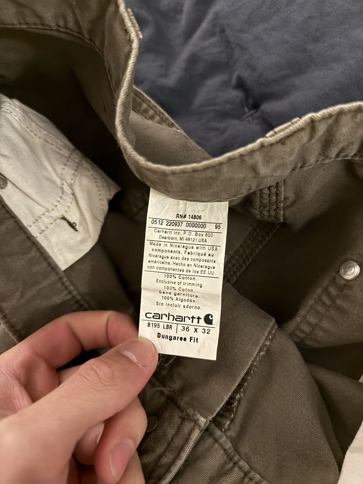 Carhartt Vintage Faded Carhartt Double Knee Olive 4gseller Size US 36 / EU 52 - 7 Thumbnail
