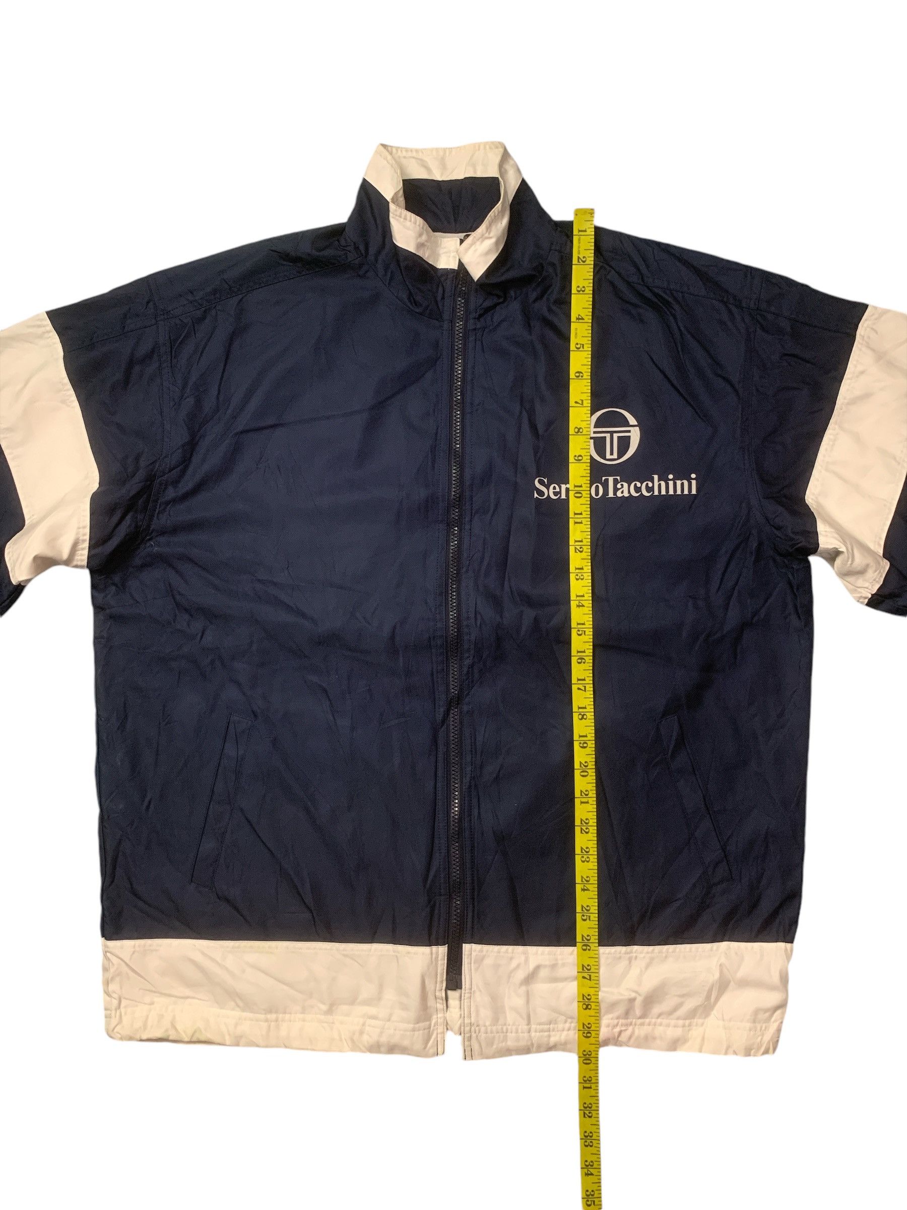 Japanese Brand × Sergio Tacchini Rare Design Vintage Sergio Tacchini Sportswear Zipper Jacket Size US L / EU 52-54 / 3 - 11 Thumbnail