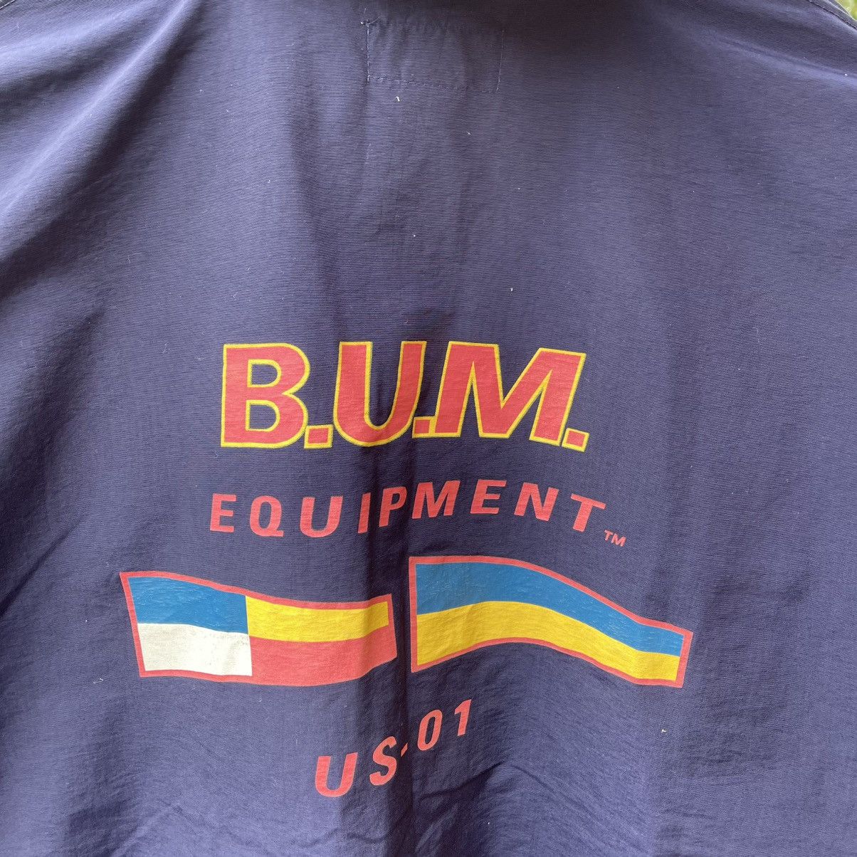 B.U.M Equipment 🔥Vtg 90s BUM Equipment Big Logo Hooded Anorak Light Jacket Size US L / EU 52-54 / 3 - 3 Thumbnail