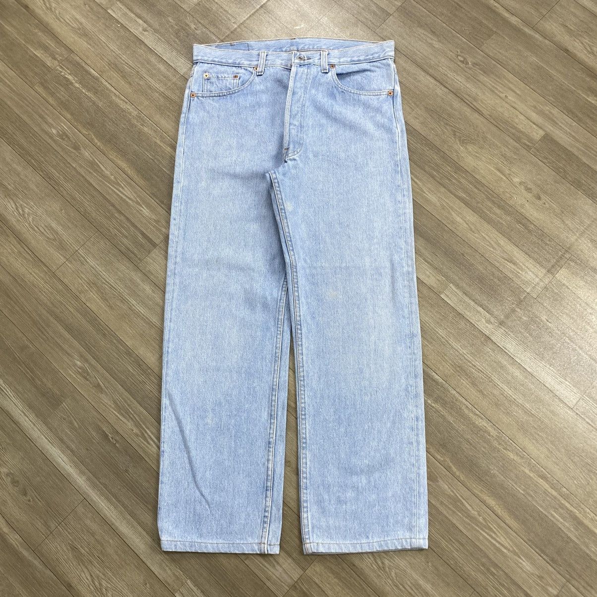 Levi's Vintage Clothing 1990s Vintage Levis 501 USA 34x36 Blue Jeans Size US 33 - 1 Thumbnail