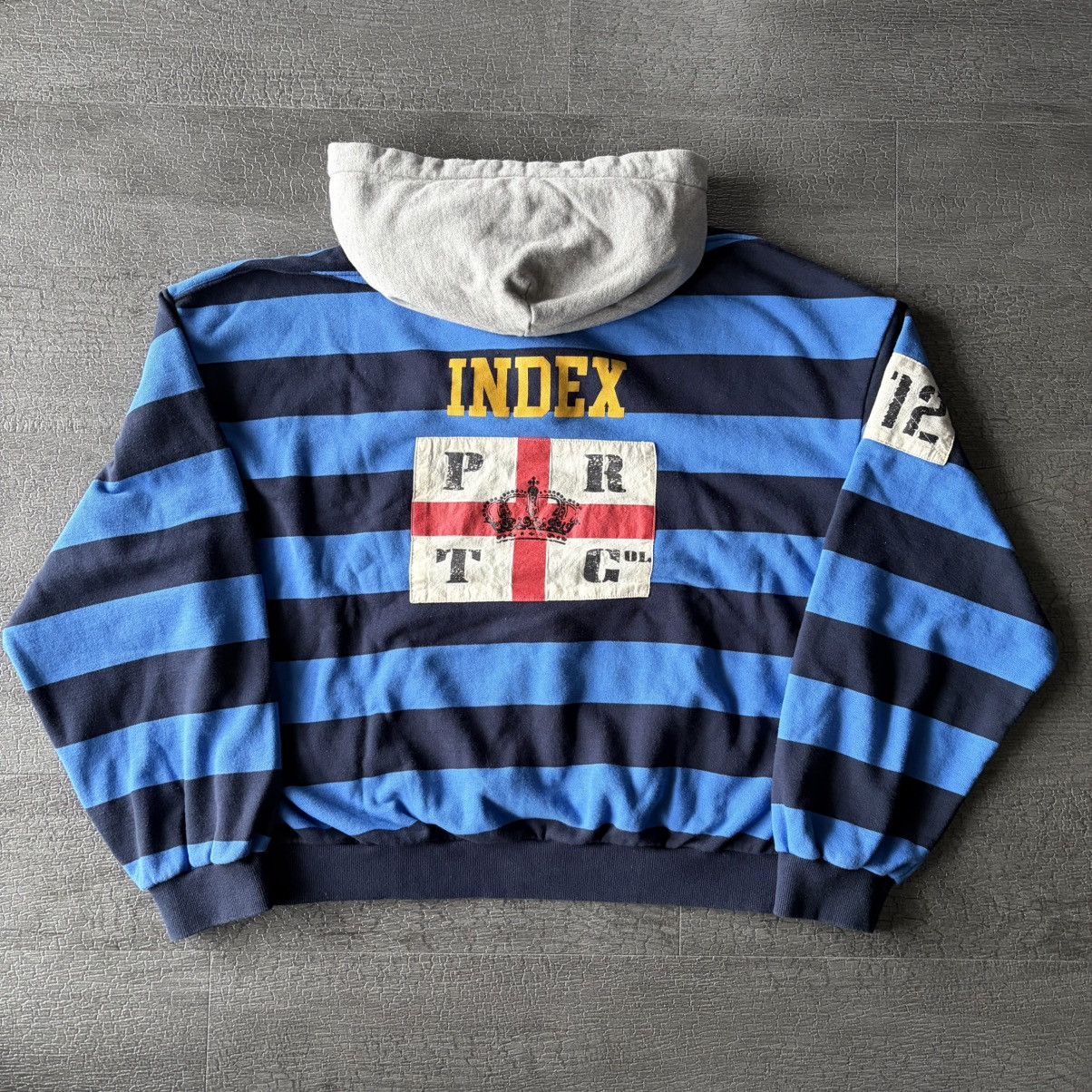 PROJECT G/R Protocol Index STRIPE POLO HOODIE PROJECT GR size 2