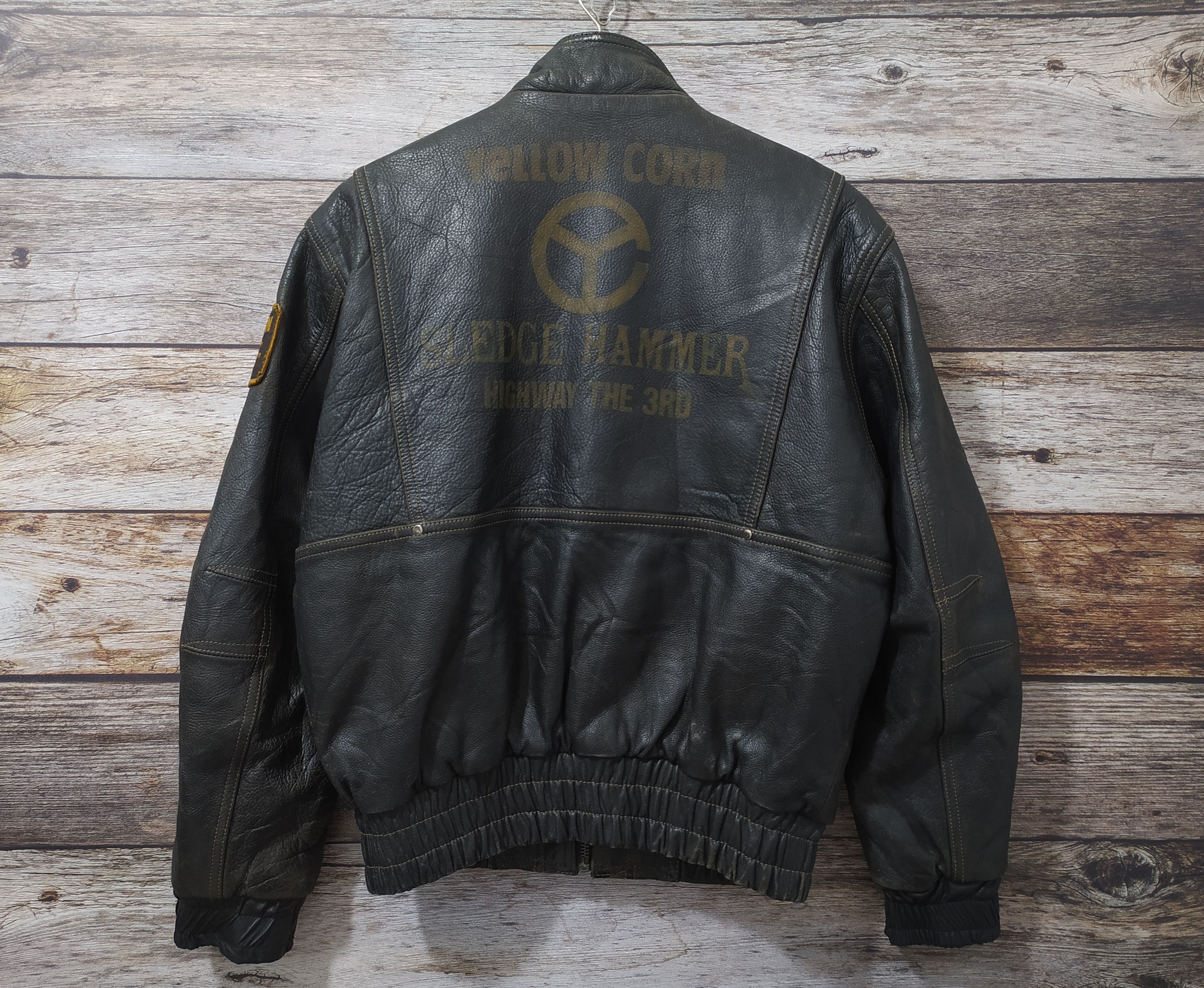 Vintage × YELLOW CORN Vintage Yellow Corn Leather Jacket Size US M / EU 48-50 / 2 - 2 Thumbnail