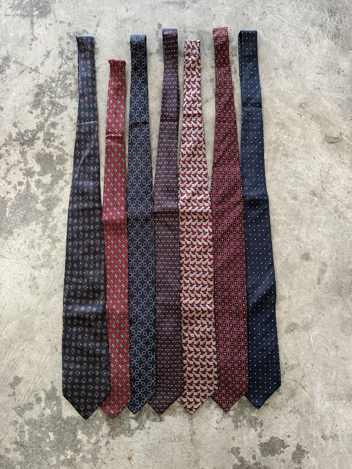 Balenciaga Lot of 7 Luxury Designer Tie Size ONE SIZE - 1 Thumbnail