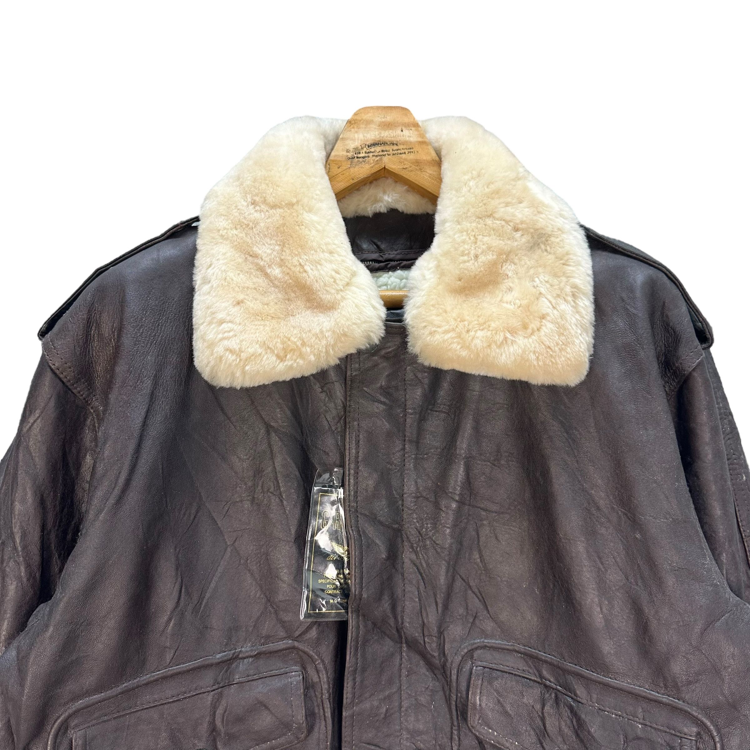 Vintage M. O. COMPANY GREAT AIR-O-WEAR A2 LEATHER JACKET #8805-028 Size US L / EU 52-54 / 3 - 2 Thumbnail