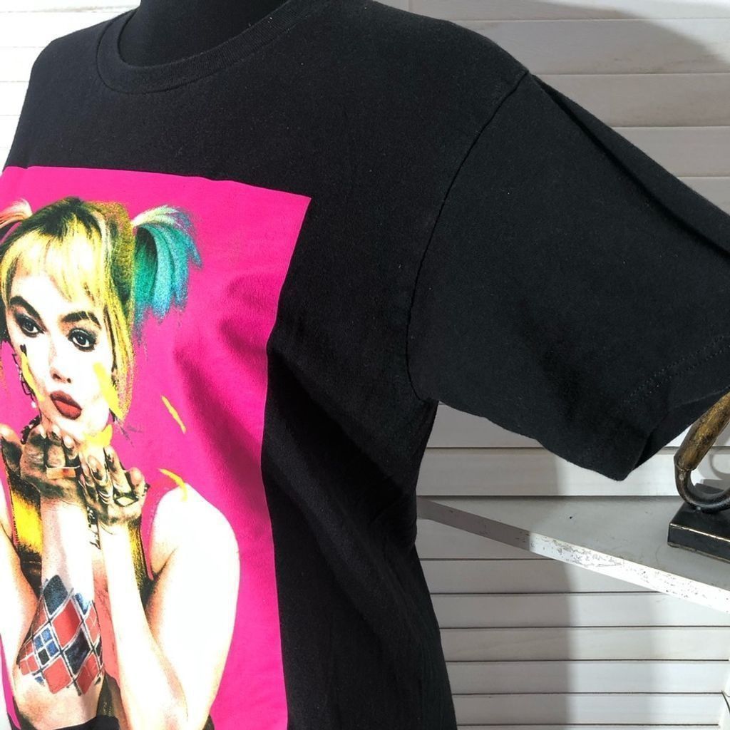 DC Comics Birds of Prey Emancipation Harley Quinn black shirt M Size L / US 10 / IT 46 - 7 Thumbnail