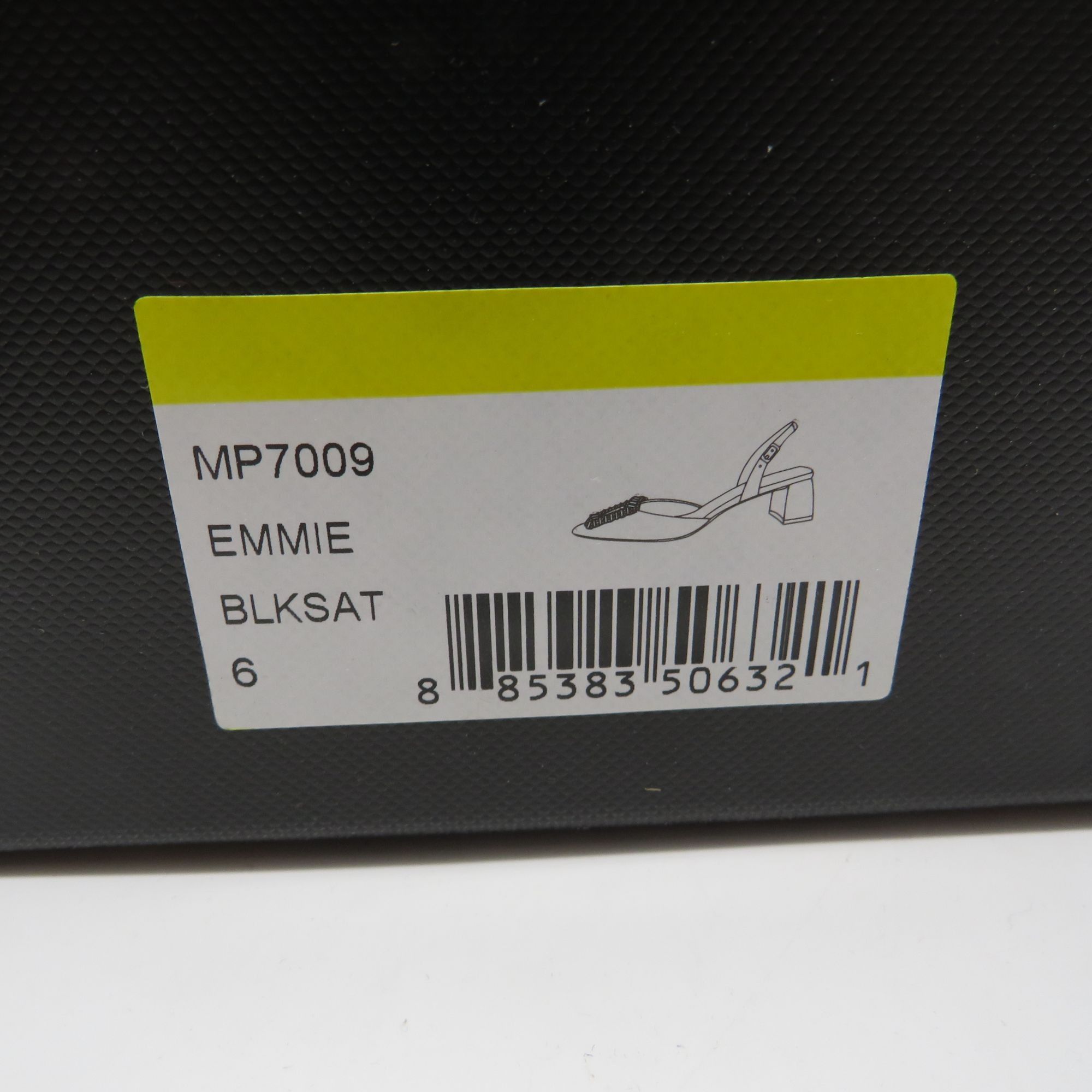 Badgley Mischka Badgley Mischka Women's Emmie Black Slingback Pumps Block He Size US 6 / IT 36 - 2 Thumbnail