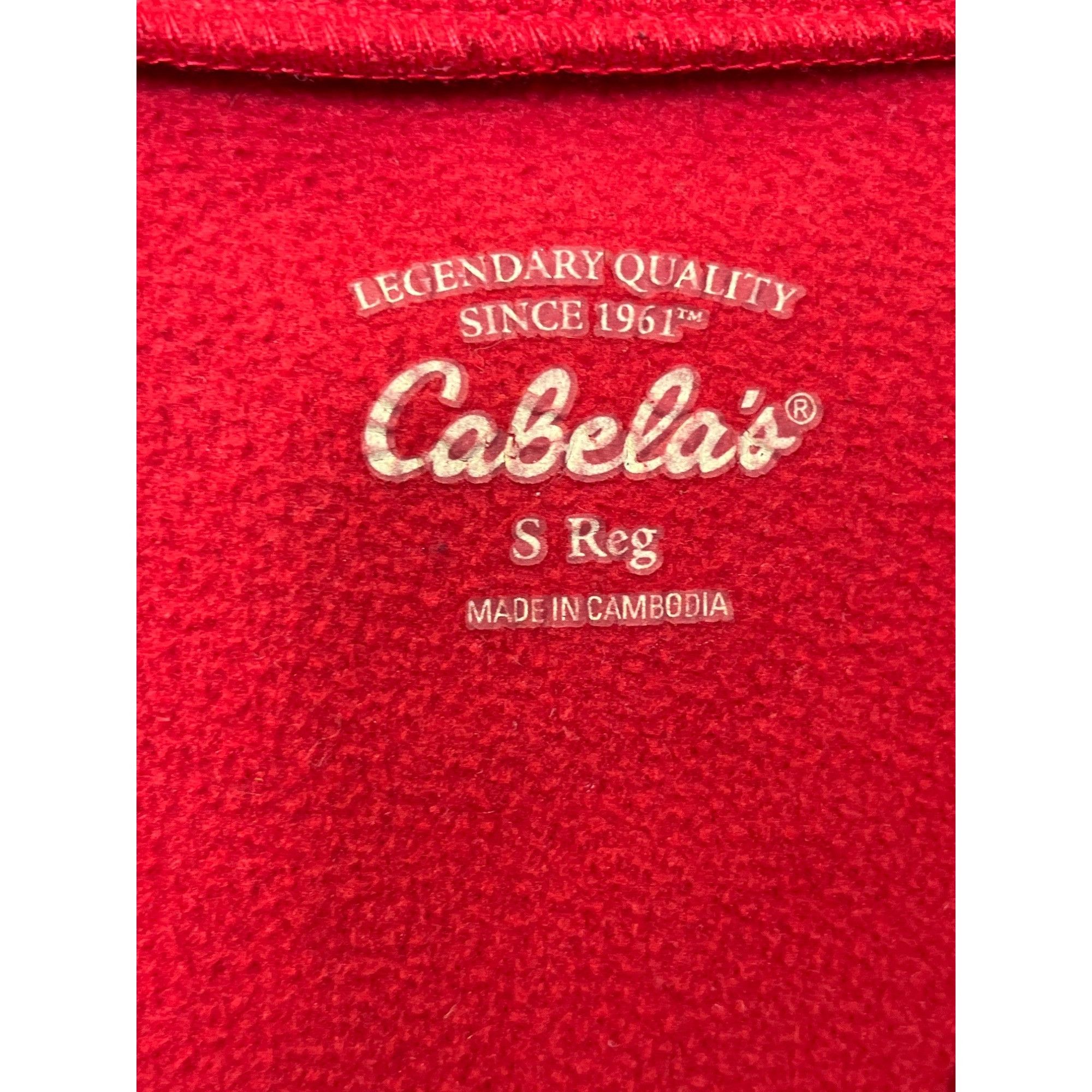 Cabelas Cabelas Womens Red Fleece Button Up Sweater Size S Reg SKU 7 Size S / US 4 / IT 40 - 2 Thumbnail