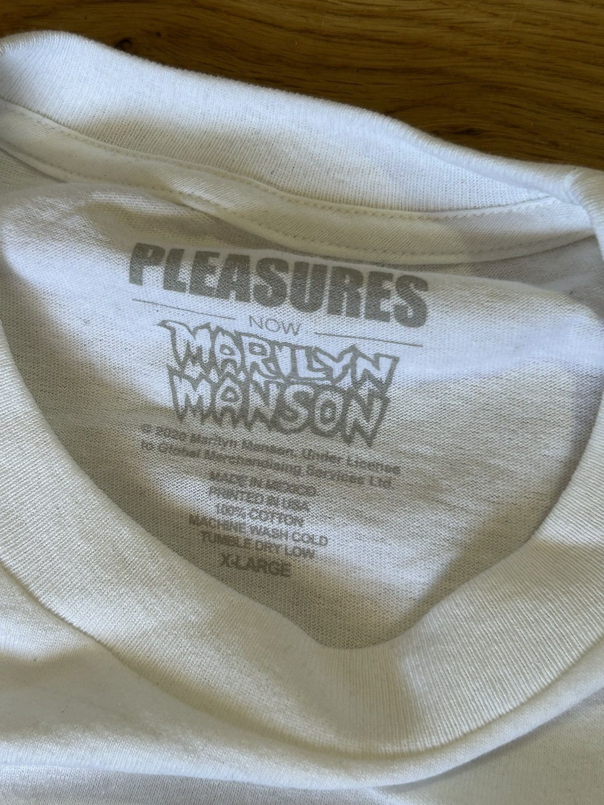 Marilyn Manson × Pleasures Pleasures X Marilyn Manson NWOT size XL Size US XL / EU 56 / 4 - 5 Thumbnail