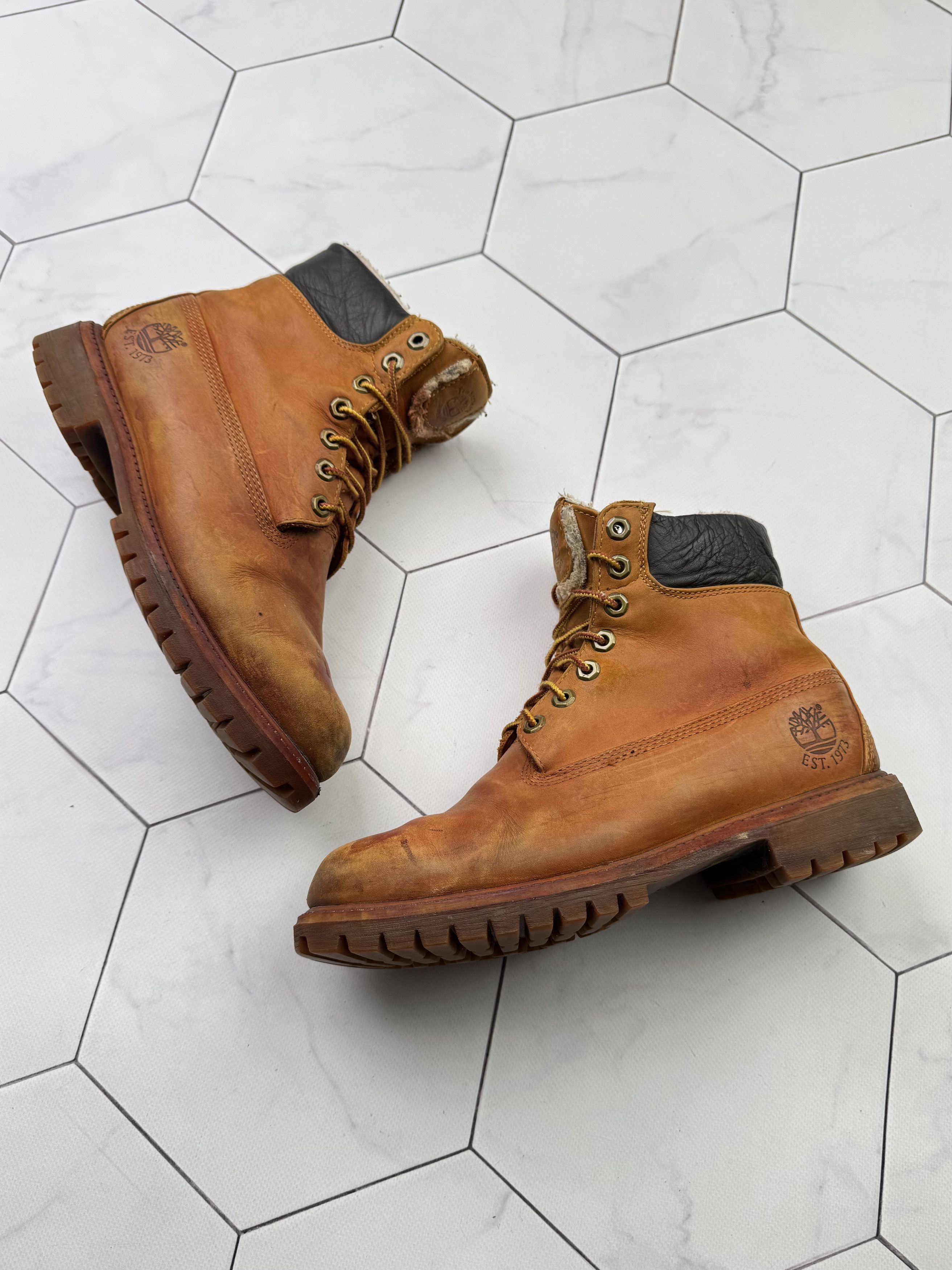 Timberland Timberland Vintage Faded Leather Boots (B562)E2 Size US 8.5 / EU 41-42 - 1 Thumbnail