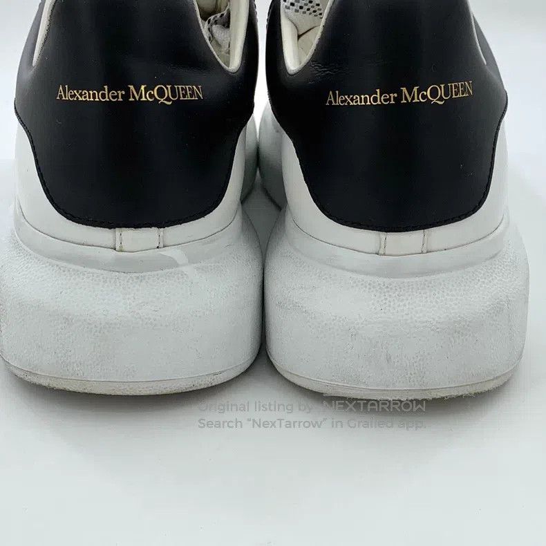 Alexander McQueen Alexander Mcqueen White leather lace-laced casual flat sne Size US 11 / EU 44 - 9 Thumbnail