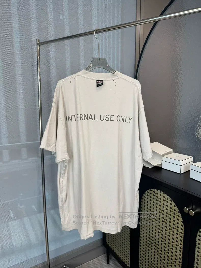 Balenciaga Balenciaga Reversed White Short Sleeve Size US XL / EU 56 / 4 - 2 Thumbnail