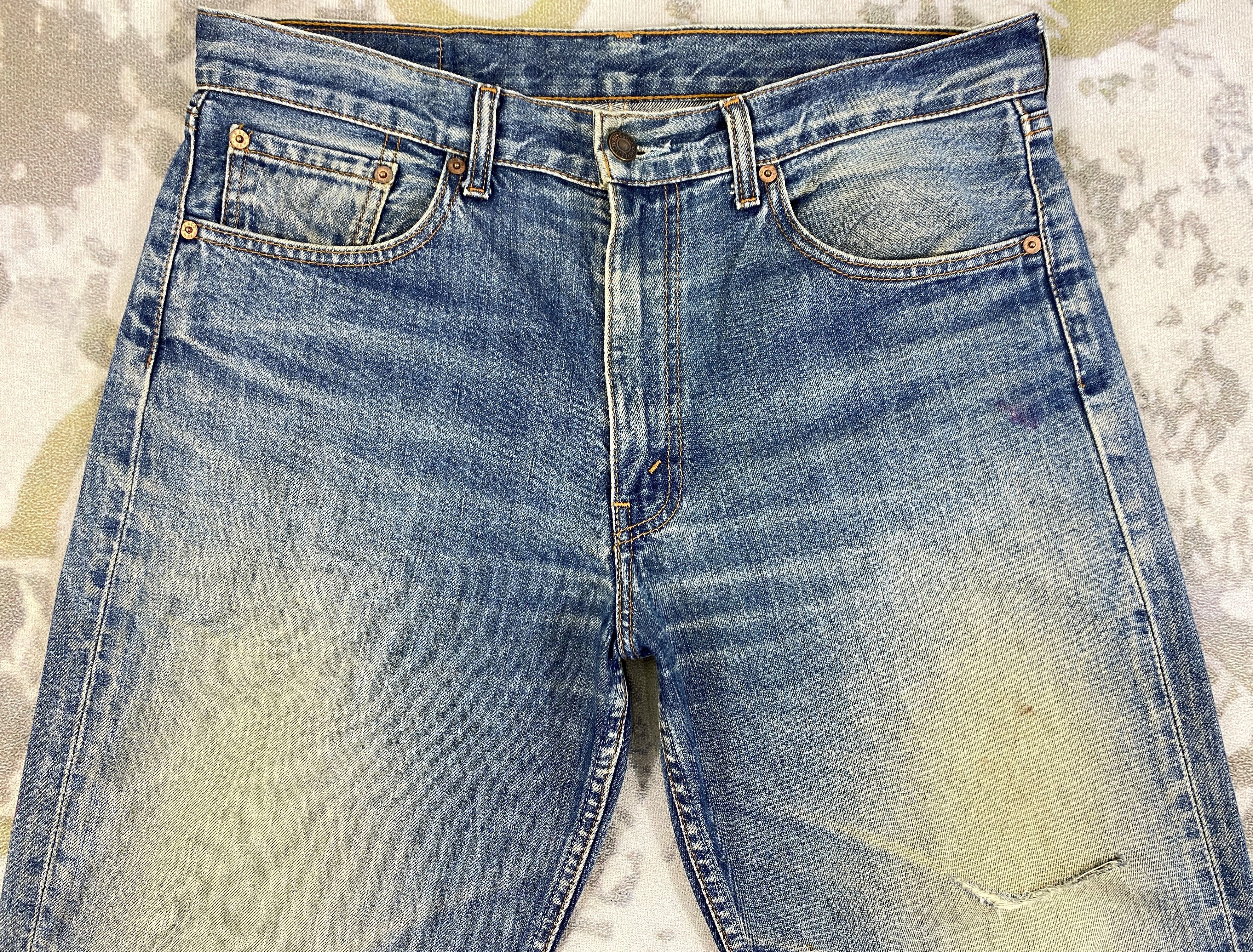 Levi's Distressed Blue Vintage Levi's 511 35x27 Denim -SJ141 Size US 35 - 3 Thumbnail