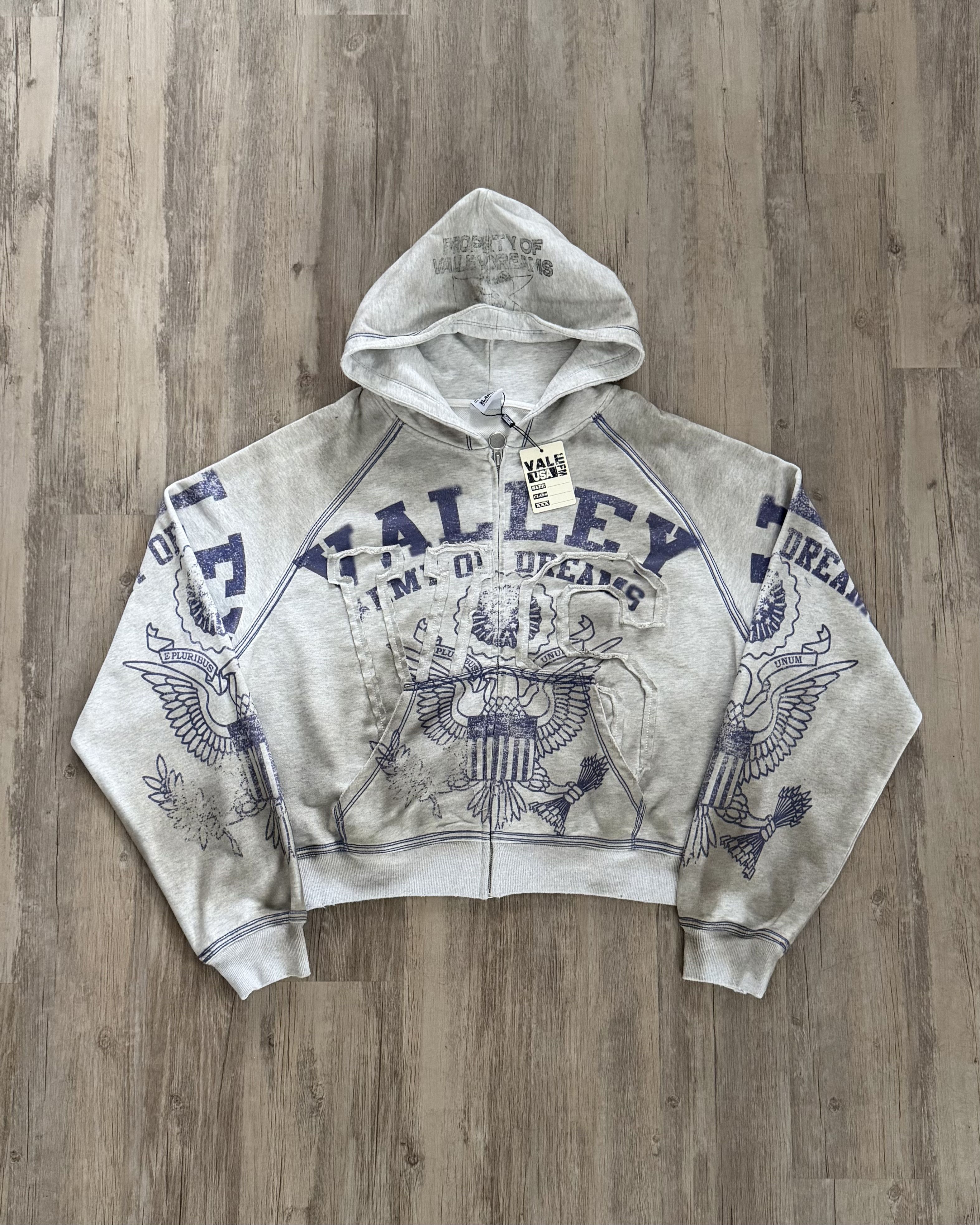 Vale Vale Grey Army Zip-Up Size US XXL / EU 58 / 5 - 1 Thumbnail