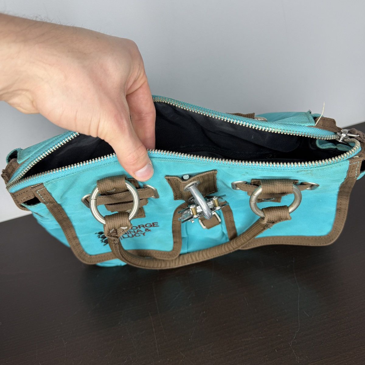 George Gina & Lucy George Gina Lucy GGL Shoulder Vintage Bag Blue 20 Something Size ONE SIZE - 10 Thumbnail