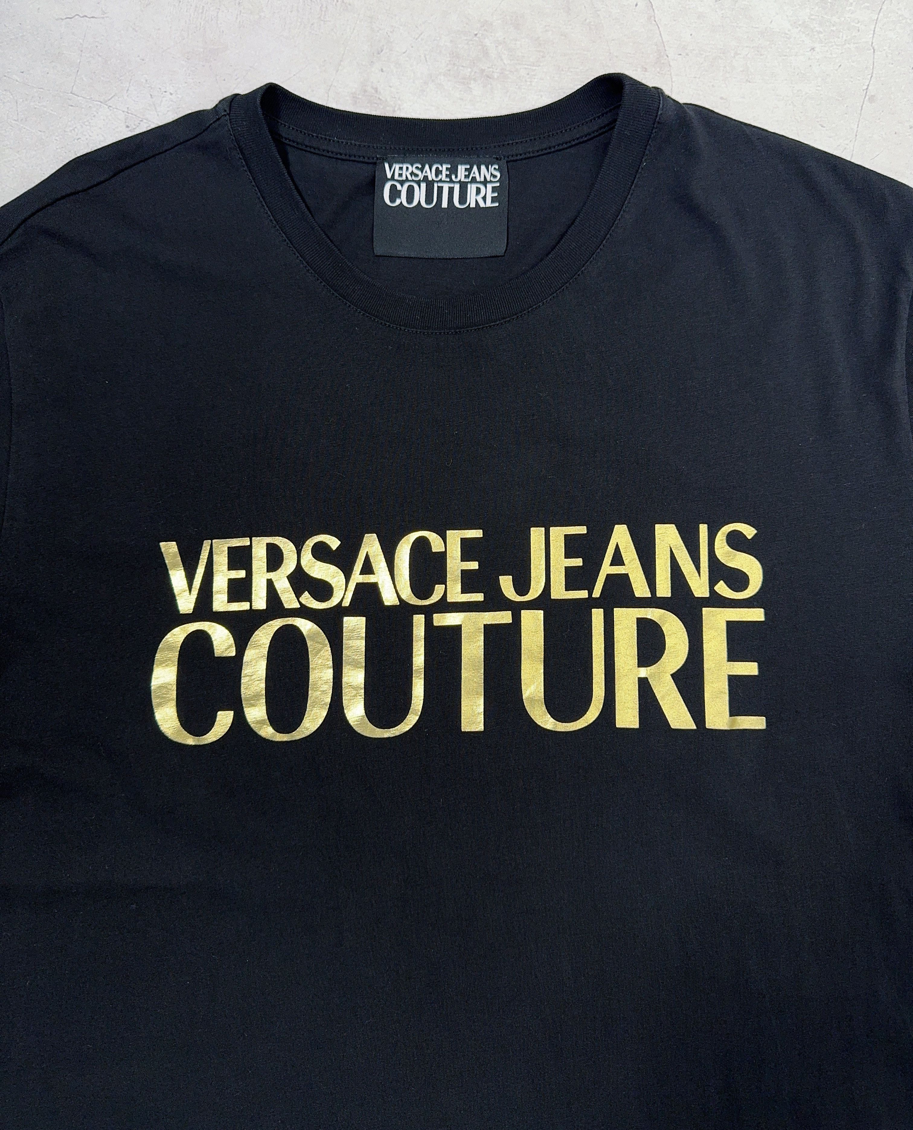 Versace × Versace Jeans Couture Versace Jeans Couture T-Shirt Gold Big Logo Size US M / EU 48-50 / 2 - 3 Thumbnail