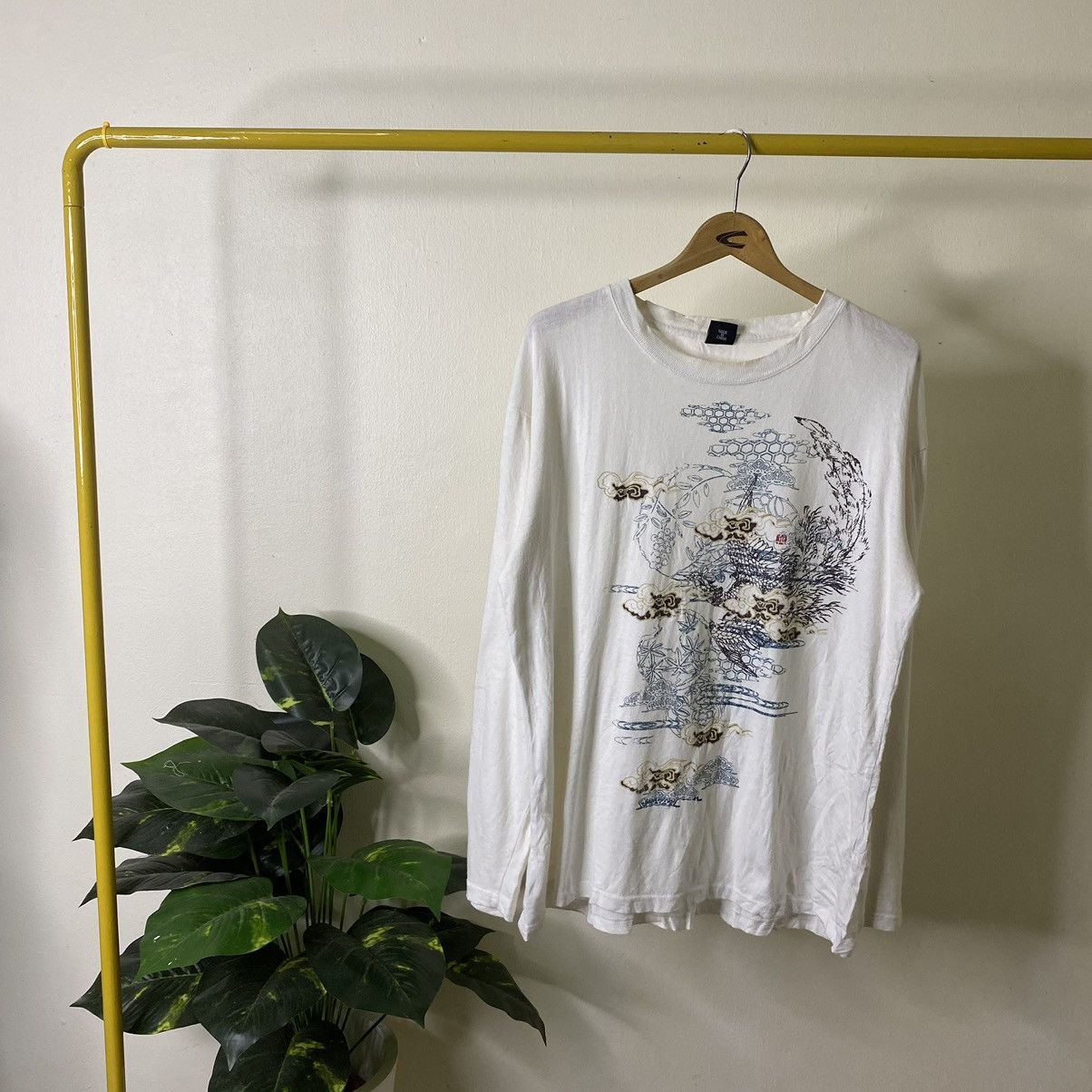 Affliction × Ed Hardy × Japanese Brand Babvino Japanese Motive Sukajan Ed Hardy Karakuri Style LS T Size US XL / EU 56 / 4 - 1 Thumbnail