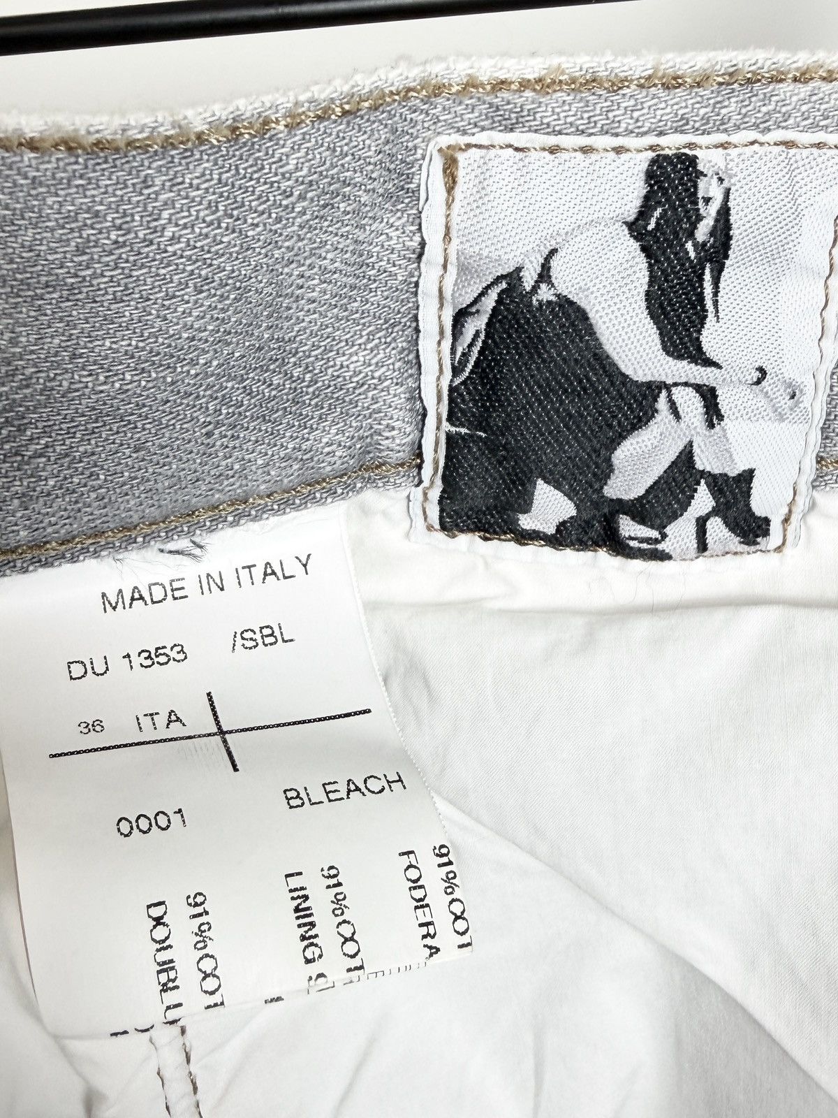 Rick Owens Rick Owens Archive Olmar Bleach White Detroit Denim Jeans Size US 36 / EU 52 - 10 Thumbnail