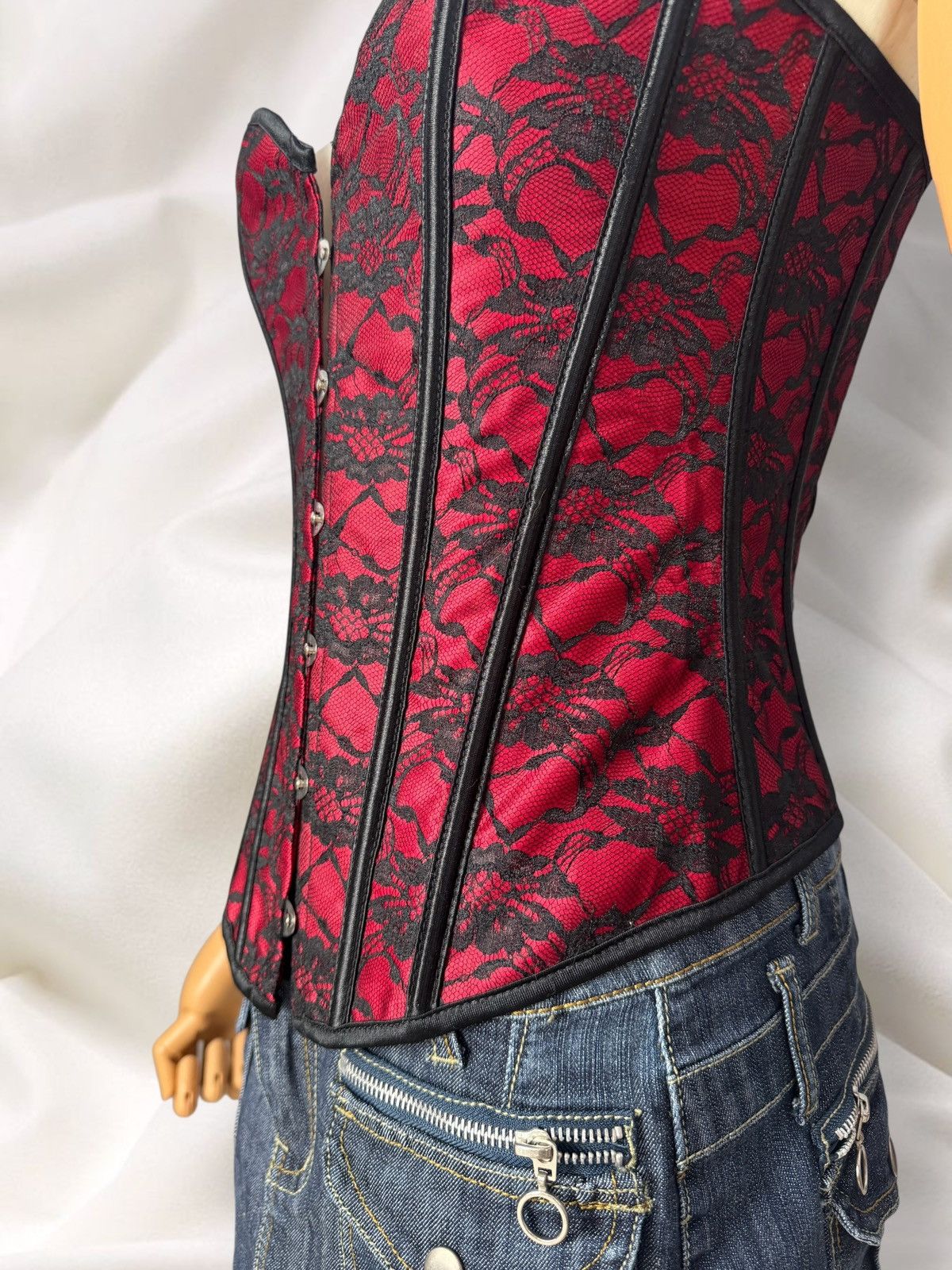 Hysteric Glamour Romantic Y2K Super Sexy Vintage Lace Corset Top Size S / US 4 / IT 40 - 7 Thumbnail