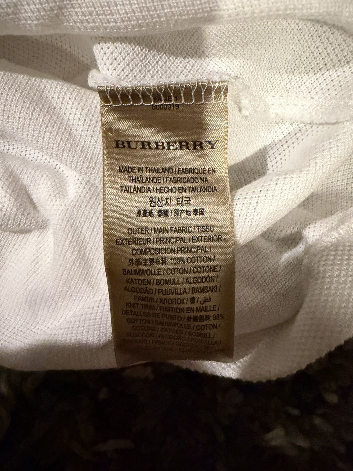 Burberry White Burberry Polo Size US S / EU 44-46 / 1 - 7 Thumbnail