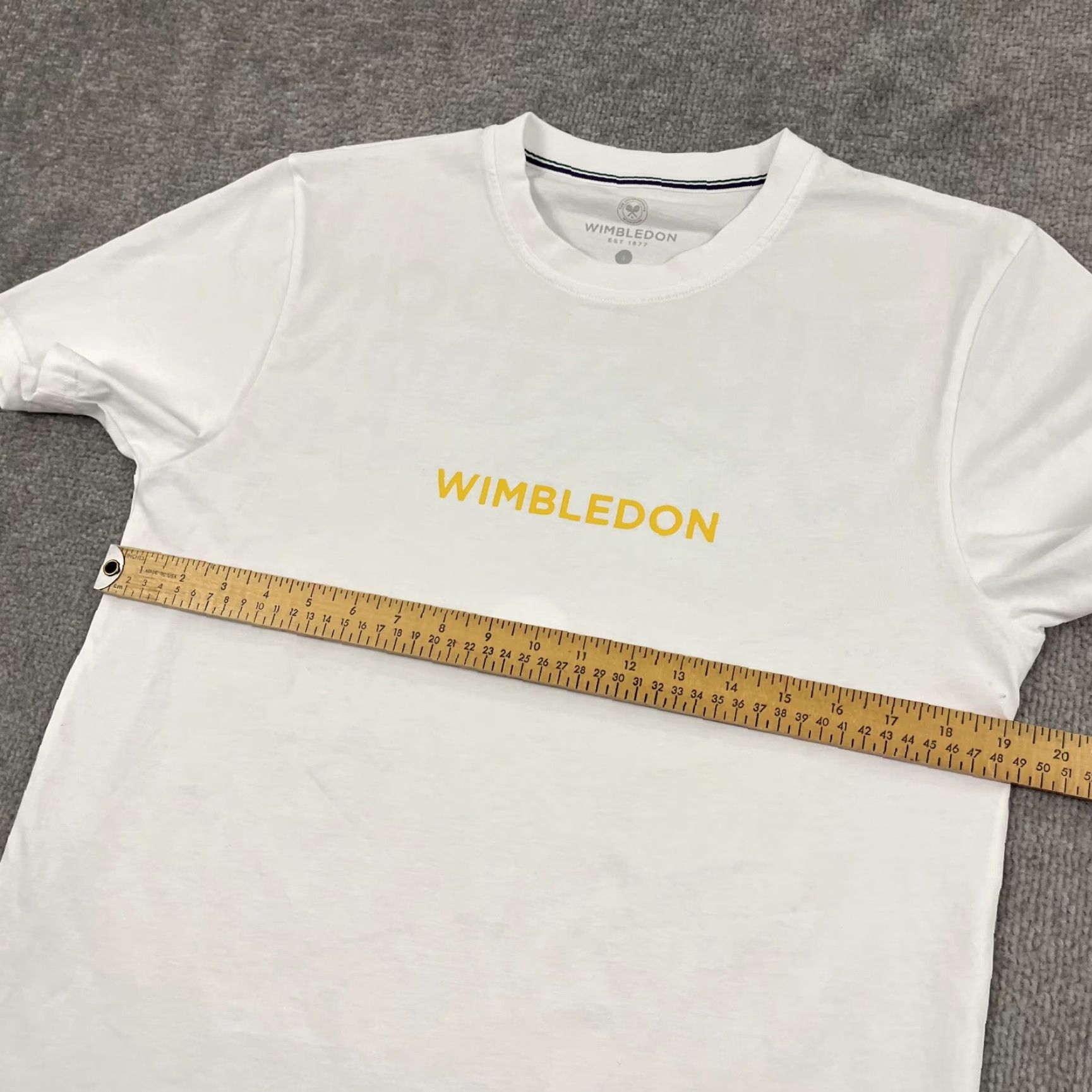 Vintage US Open Wimbledon Tennis Shirt Mens Small White Swirl Graphic Tee Preppy Sport Size US S / EU 44-46 / 1 - 6 Thumbnail