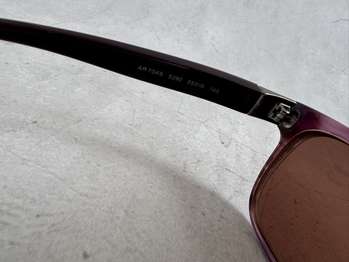 Giorgio Armani Giorgio Armani Glasses Purple Frame Brown Lens Vintage Size ONE SIZE - 9 Thumbnail