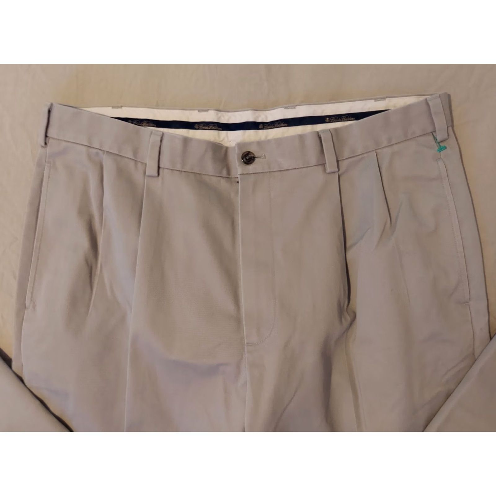 Brooks Brothers Brooks Brothers Khaki Dress Pants Mens 38x32 Cotton Chino Trouser Beige Size US 38 / EU 54 - 3 Thumbnail