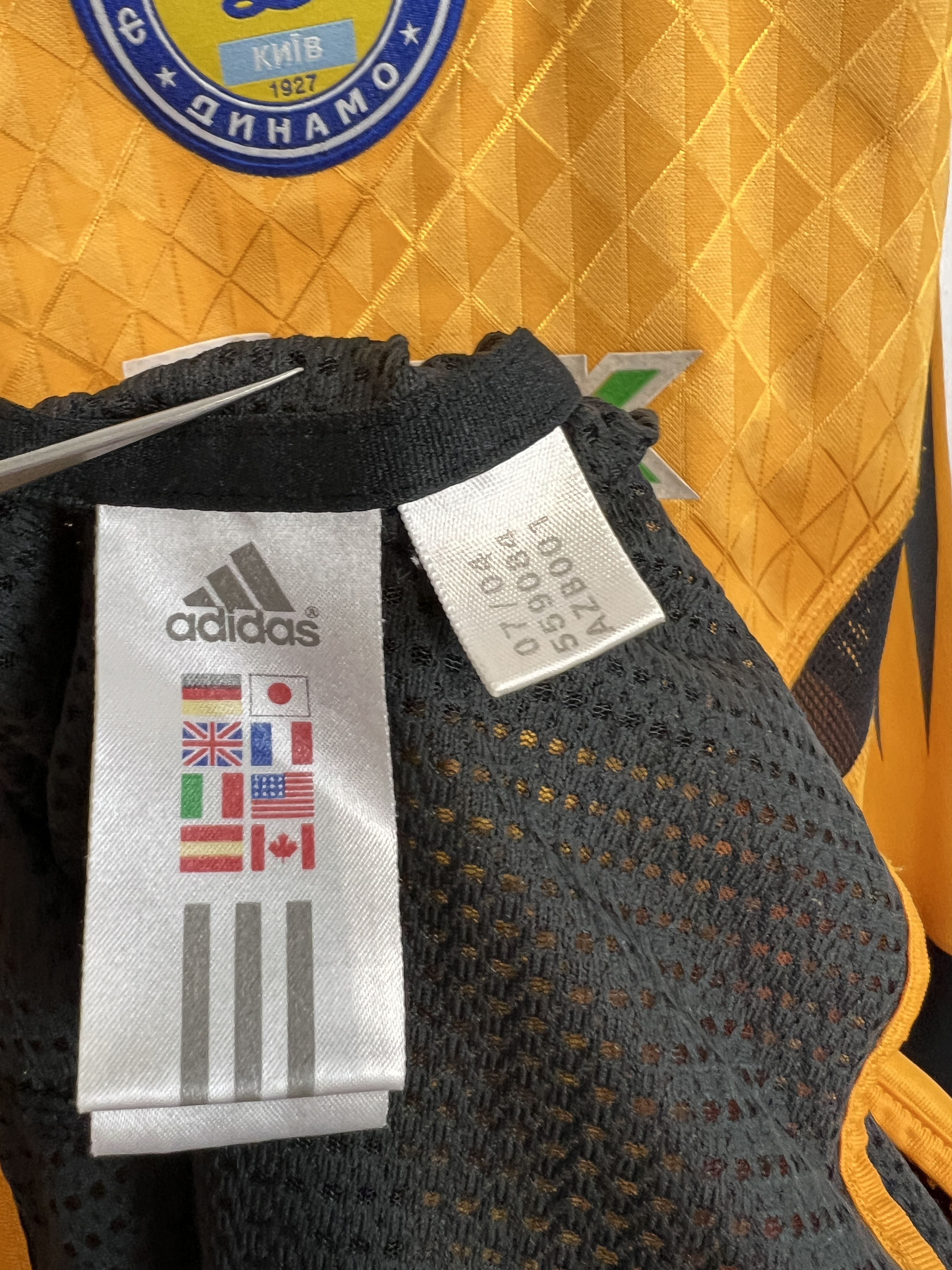 Adidas Dynamo Kiev Goalkeeper football shirt Player Issue Jersey Size US L / EU 52-54 / 3 - 8 Thumbnail