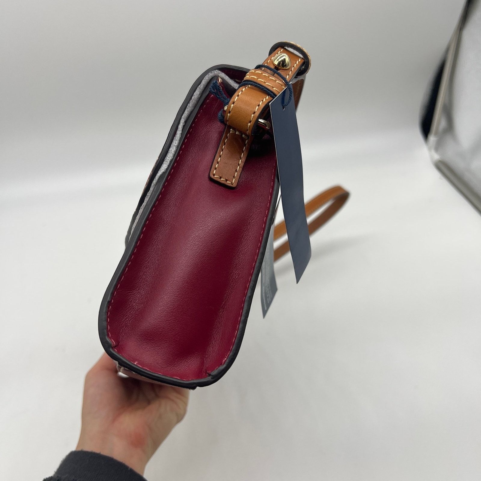 Dooney & Bourke Dooney & Bourke Wexford Leather Casey Clutch Mulberry Size ONE SIZE - 11 Thumbnail