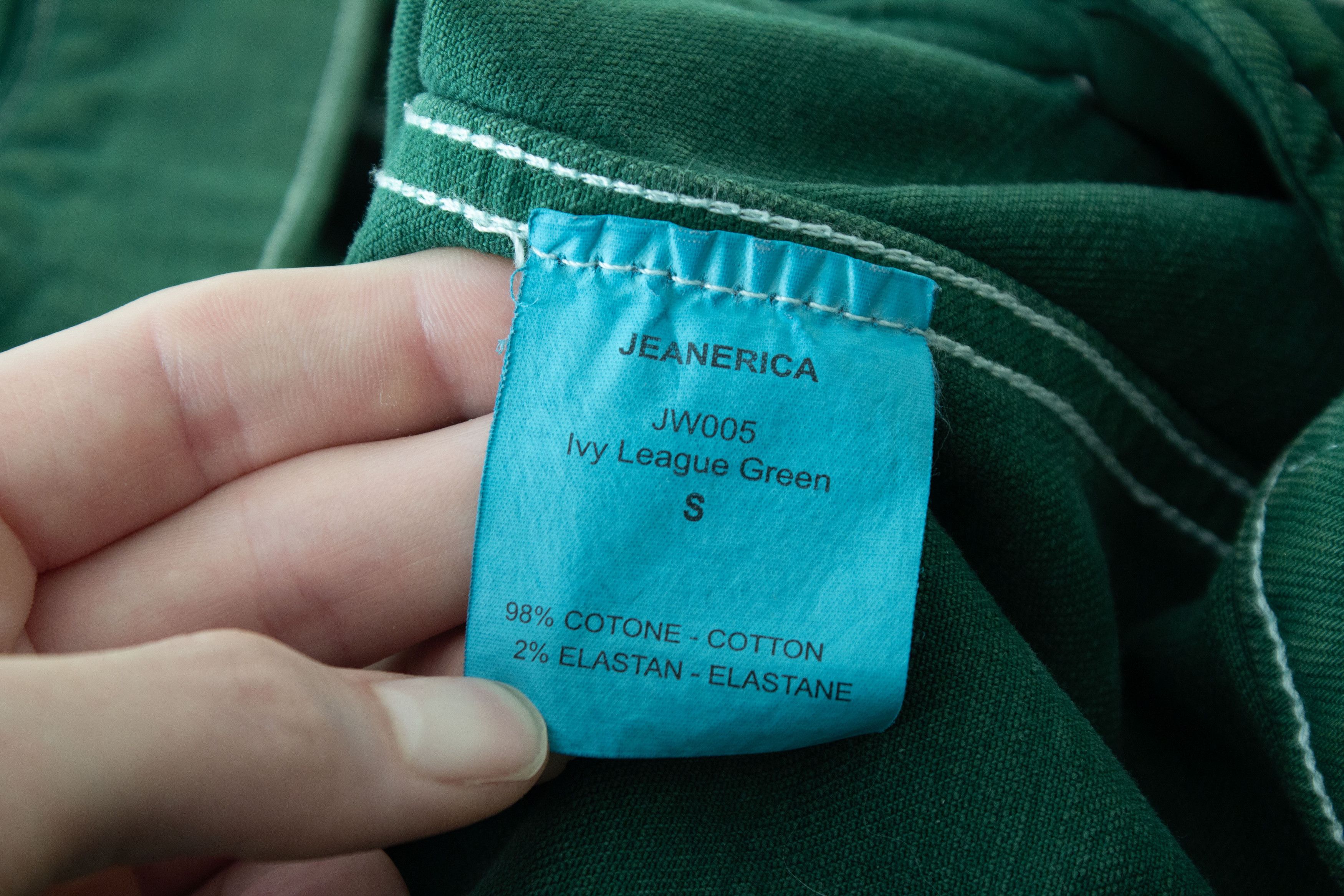 JEANERICA JEANERICA JW005 Denim Jacket, Ivy League Green Size S / US 4 / IT 40 - 5 Thumbnail