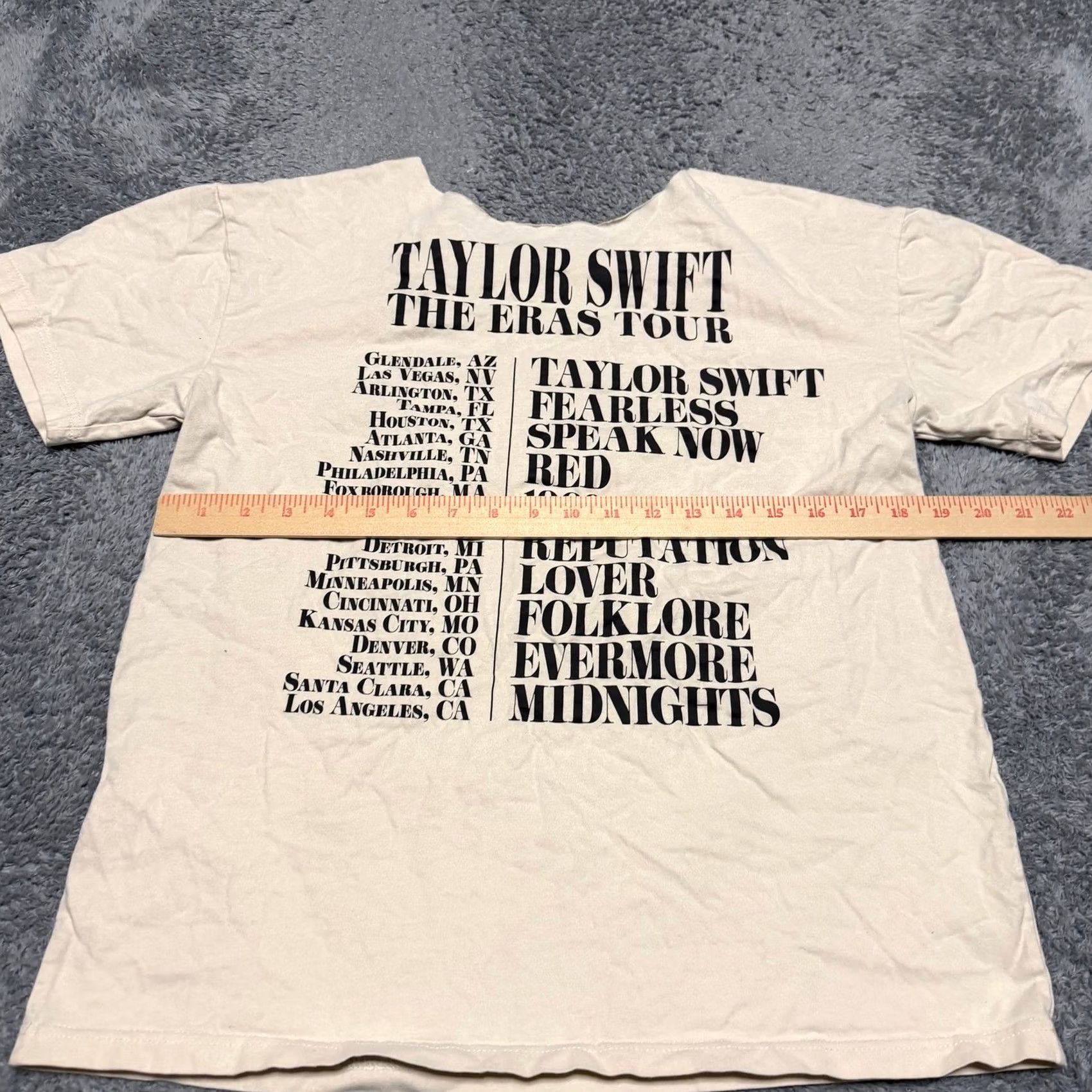 Off-White Taylor Swift The Eras Tour Shirt Small Off-White Official Womens Size S / US 4 / IT 40 - 5 Thumbnail