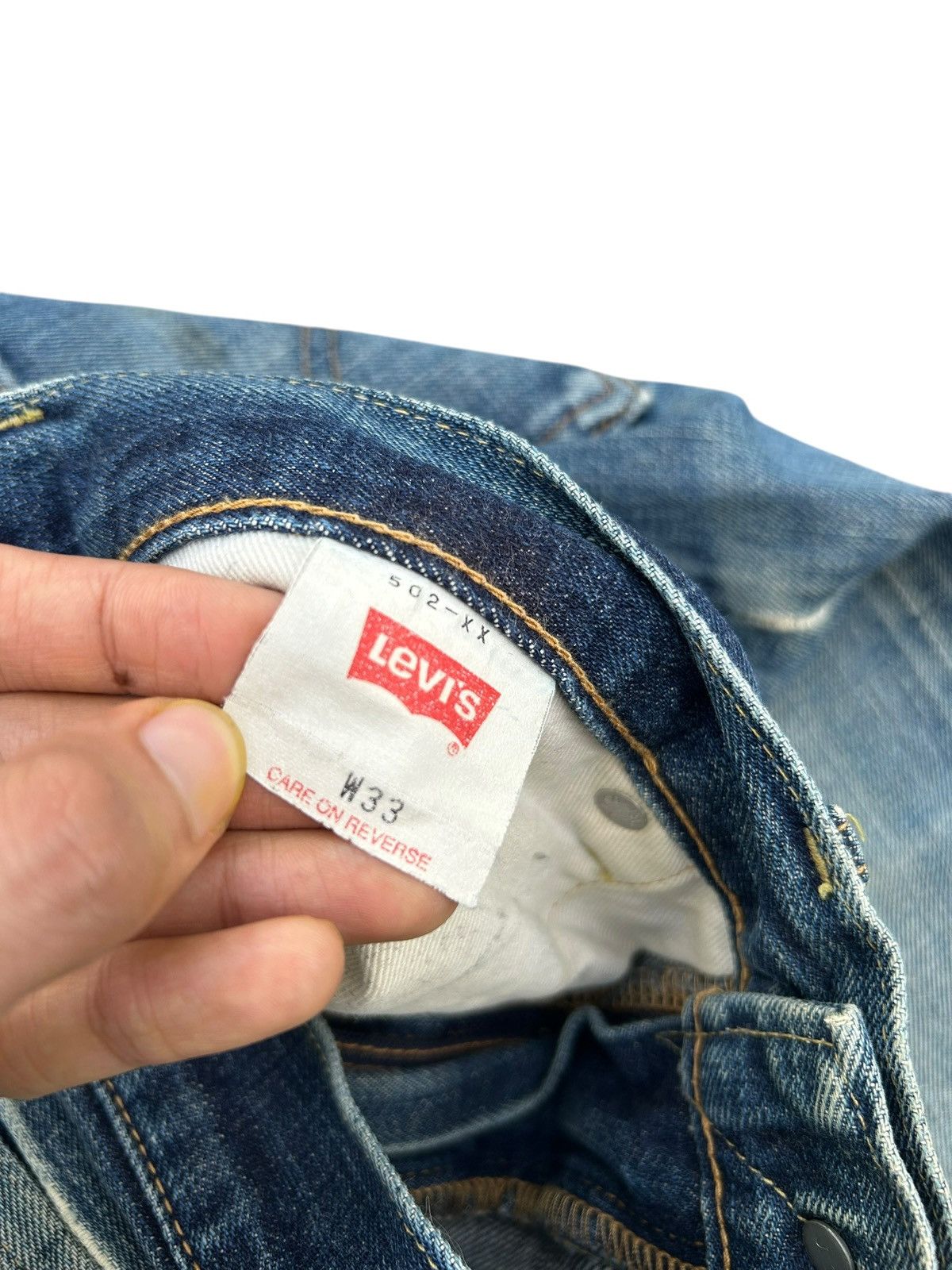 Kapital Thrashed Vintage Levis Big E Selvedge Denim Jeans Size US 32 / EU 48 - 8 Thumbnail