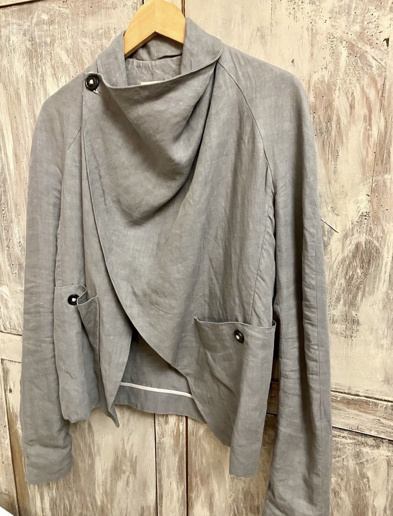 Damir Doma damir doma archive grey linen jacket 44 men Size US XS / EU 42 / 0 - 10 Thumbnail