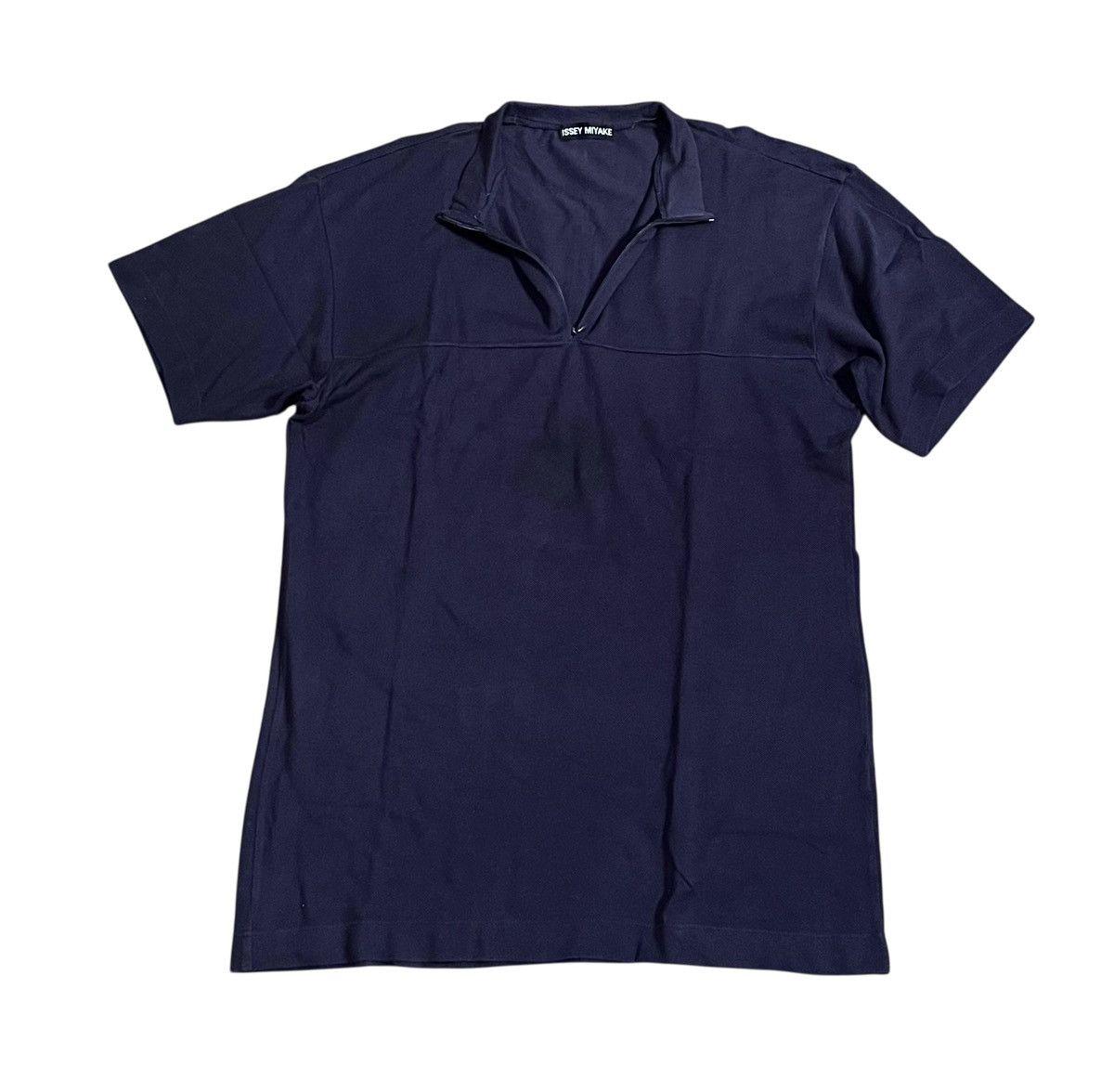 Issey Miyake Vintage issey miyake half zip navy shirt Size US M / EU 48-50 / 2 - 1 Thumbnail