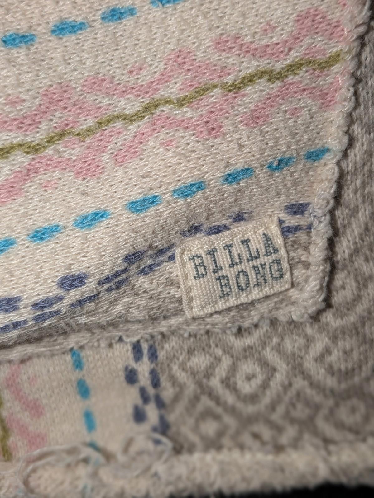 Billabong VTG Y2K Billabong Pastel Baja Distressed Rope Lace Up Hoodie Size XS / US 0-2 / IT 36-38 - 2 Thumbnail