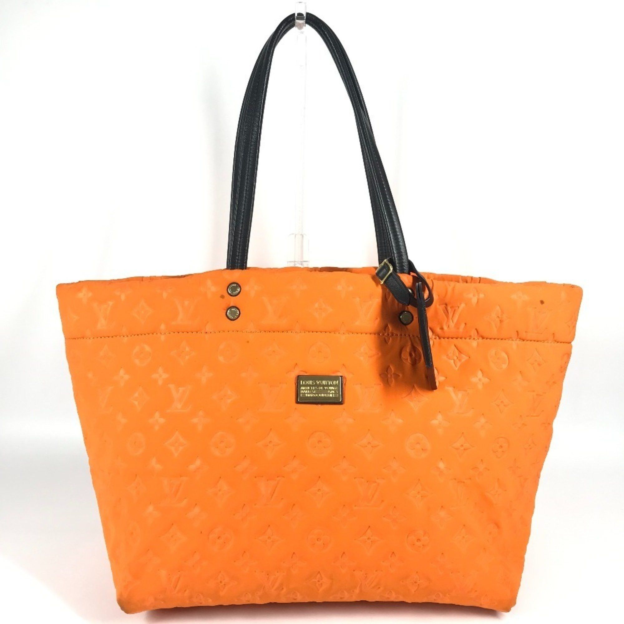 LOUIS VUITTON M92803 Cruise Line Scuba MM Shoulder Tote Bag Microfiber Women's Orange