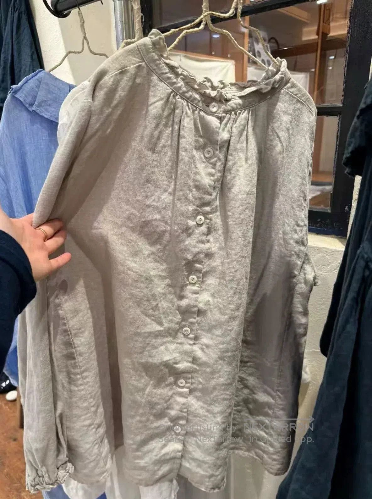Japanese Brand Nestrobe Linen Shirt with Versatile Design. Size S / US 4 / IT 40 - 1 Thumbnail